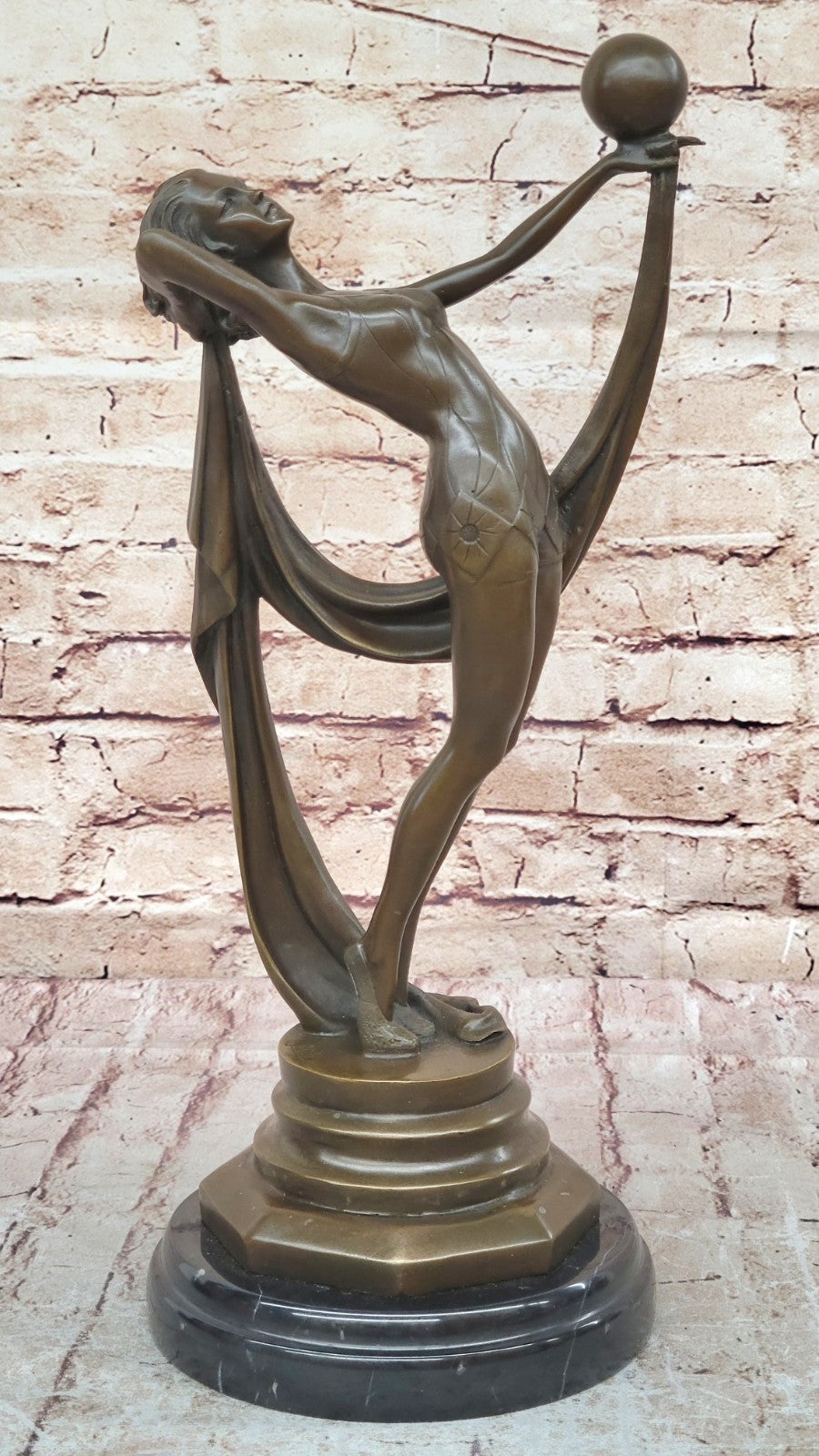 ABSTRACT SOLID BRONZE*DANCER*SCULPTURE FRENCH MILO MID CENTURY MODERNIST SALE