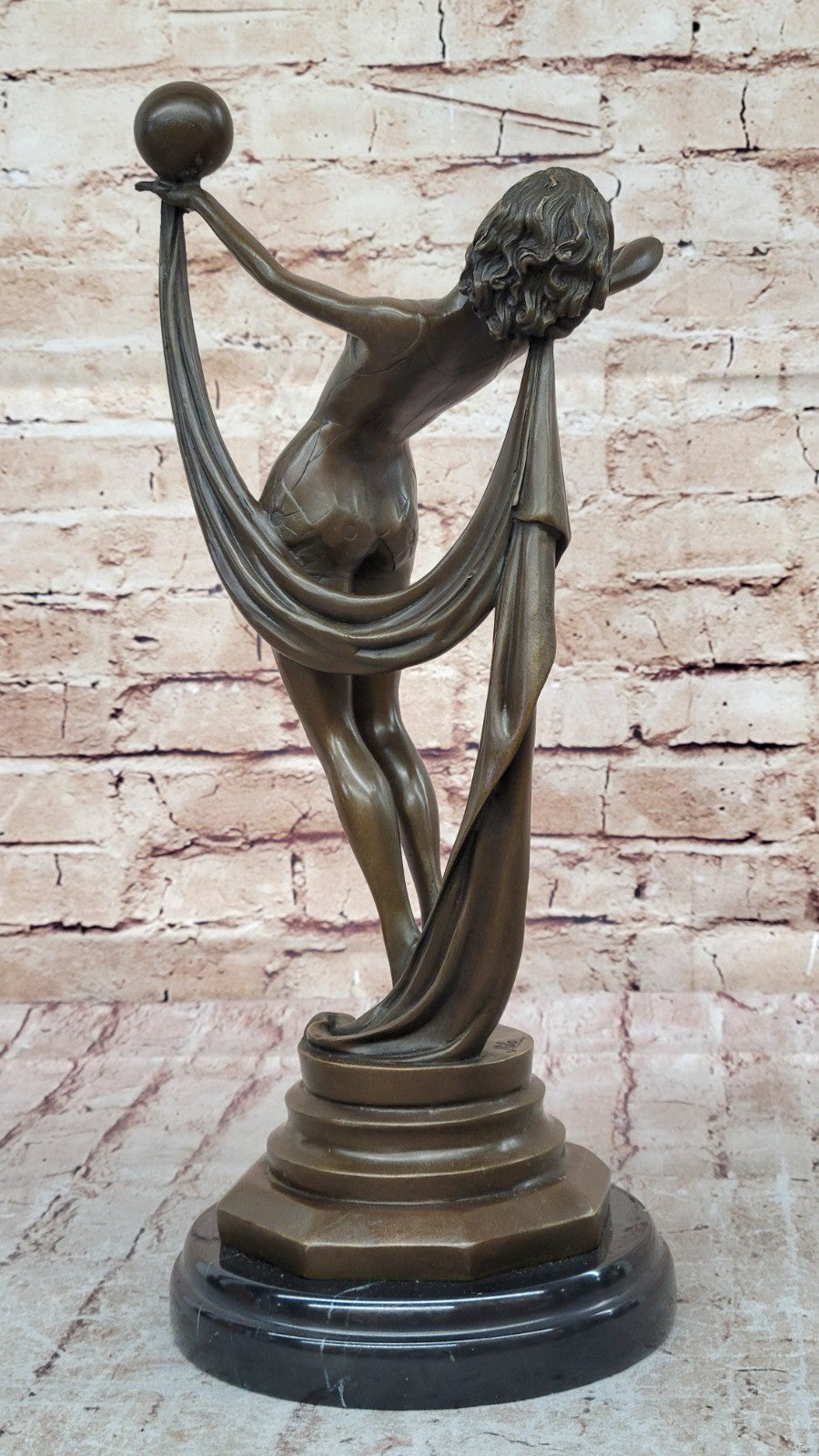 ABSTRACT SOLID BRONZE*DANCER*SCULPTURE FRENCH MILO MID CENTURY MODERNIST SALE