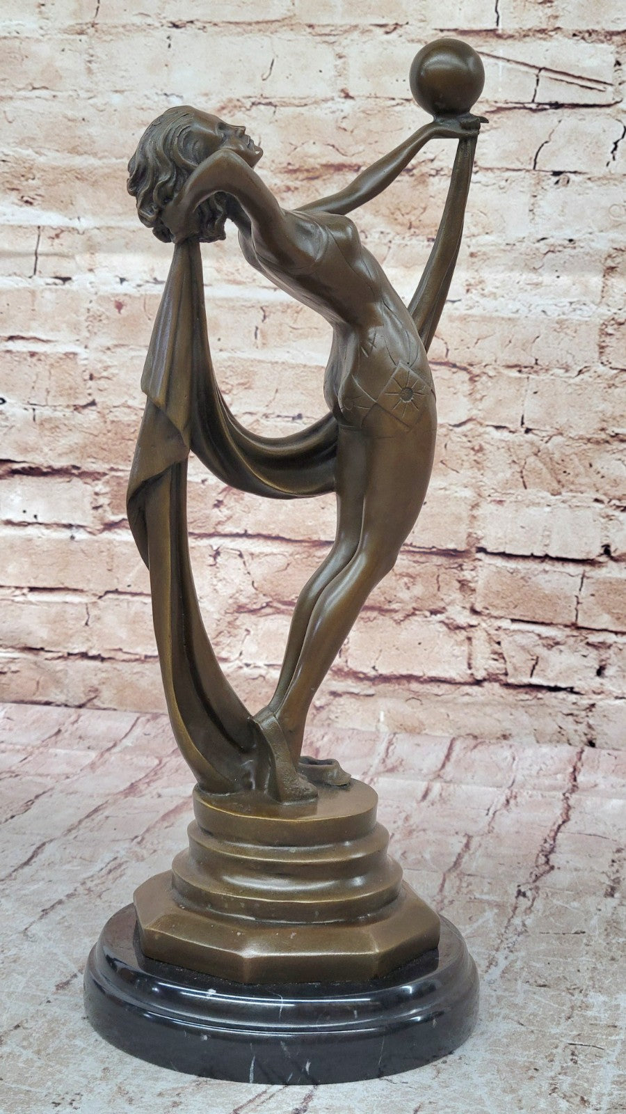ABSTRACT SOLID BRONZE*DANCER*SCULPTURE FRENCH MILO MID CENTURY MODERNIST SALE