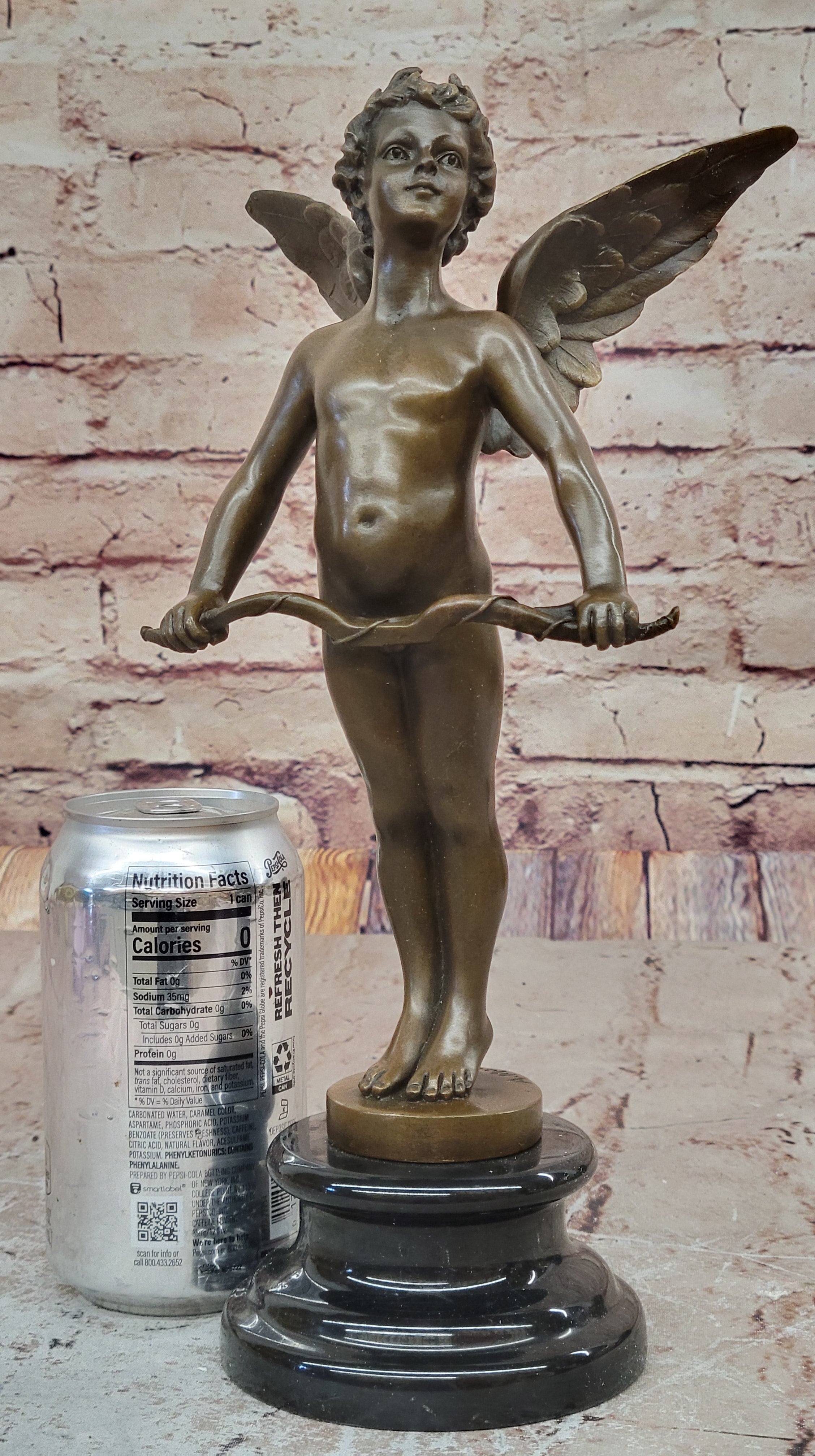 Graceful Wings: Signed Moreau Art Deco Bronze Sculpture Cherub Sculpture