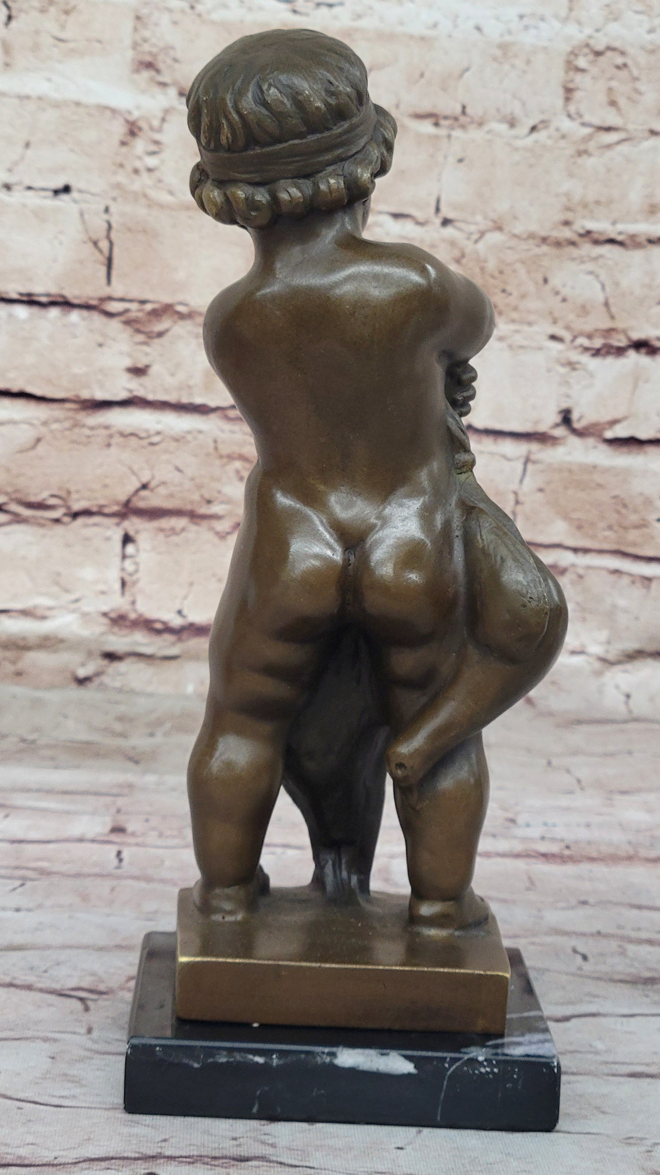 Museum Quality Novak`s Signed Child and Duck Bronze Statue - Fine Artwork