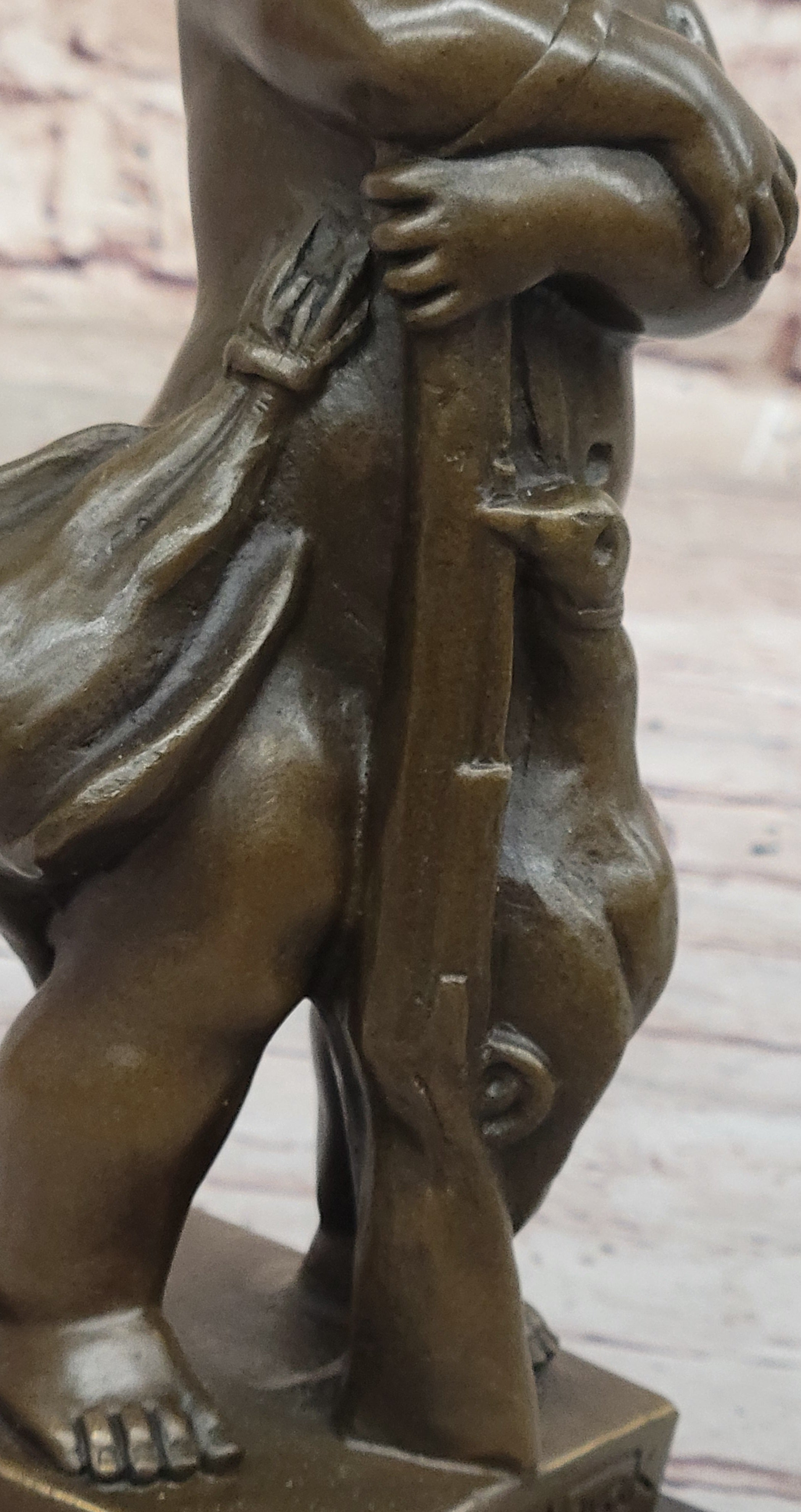 Museum Quality Novak`s Signed Child and Duck Bronze Statue - Fine Artwork