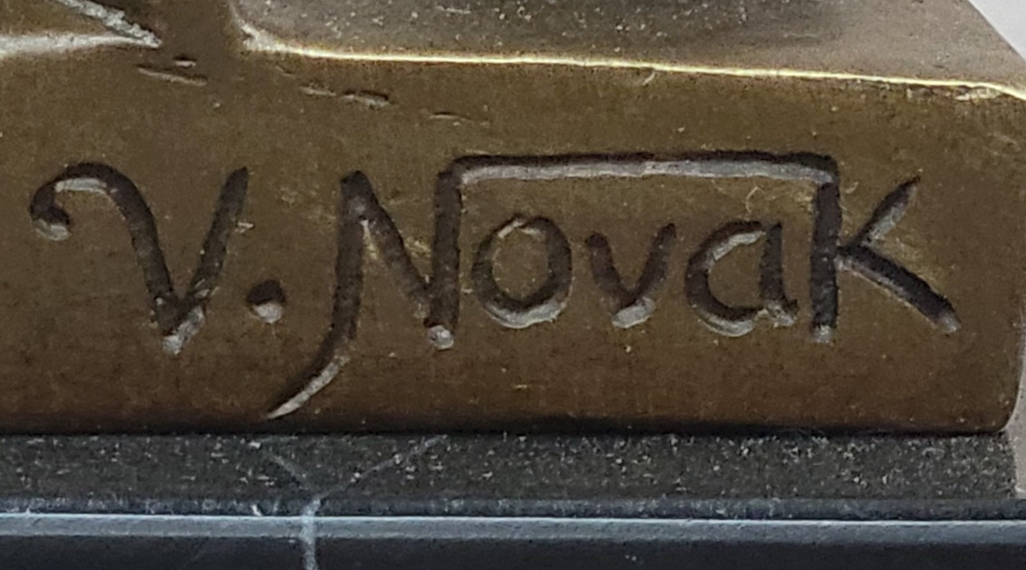 Museum Quality Novak`s Signed Child and Duck Bronze Statue - Fine Artwork