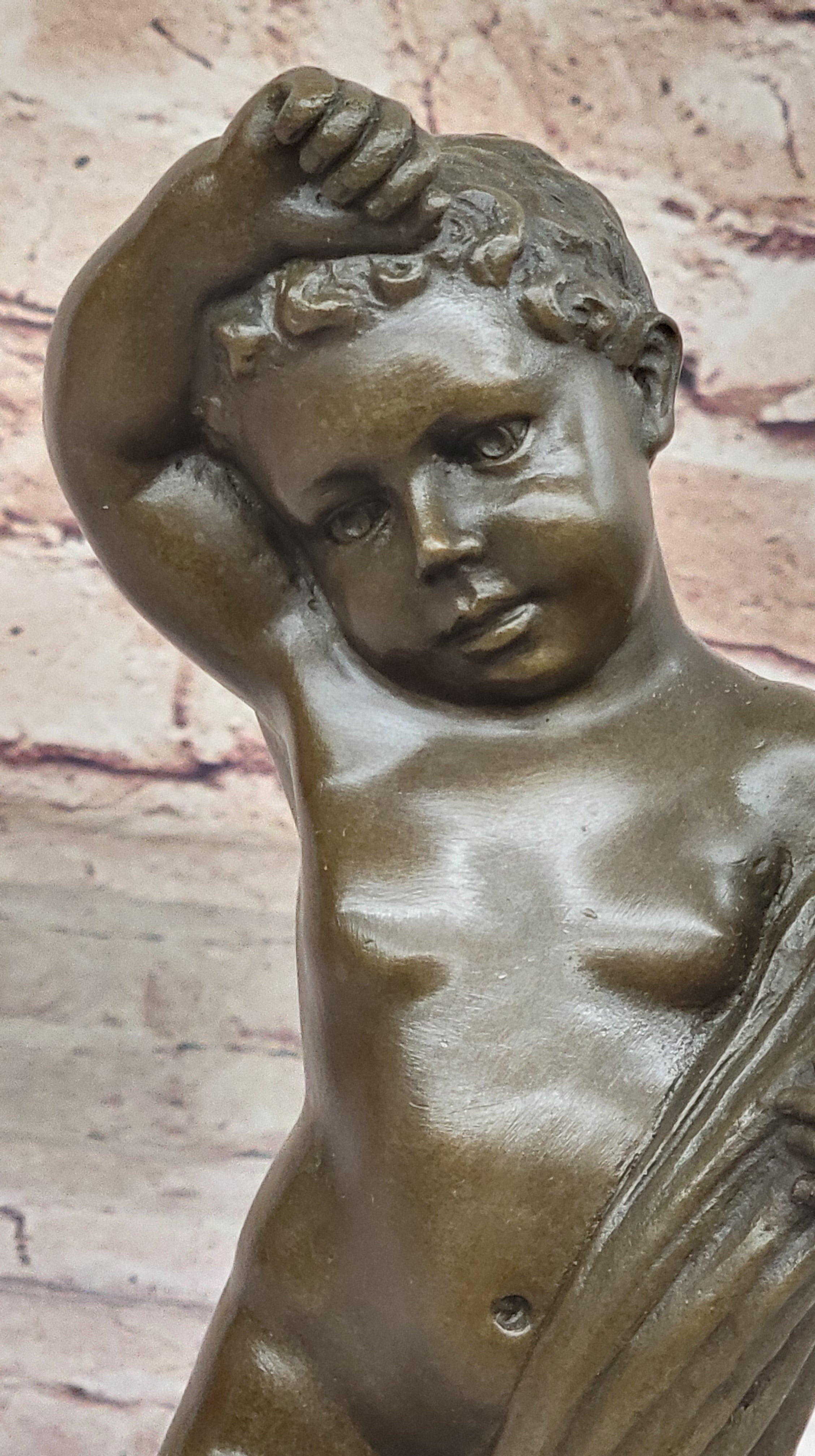 Fine Art Children`s Sculpture: Solid Bronze, Handcrafted by Novack Figurine