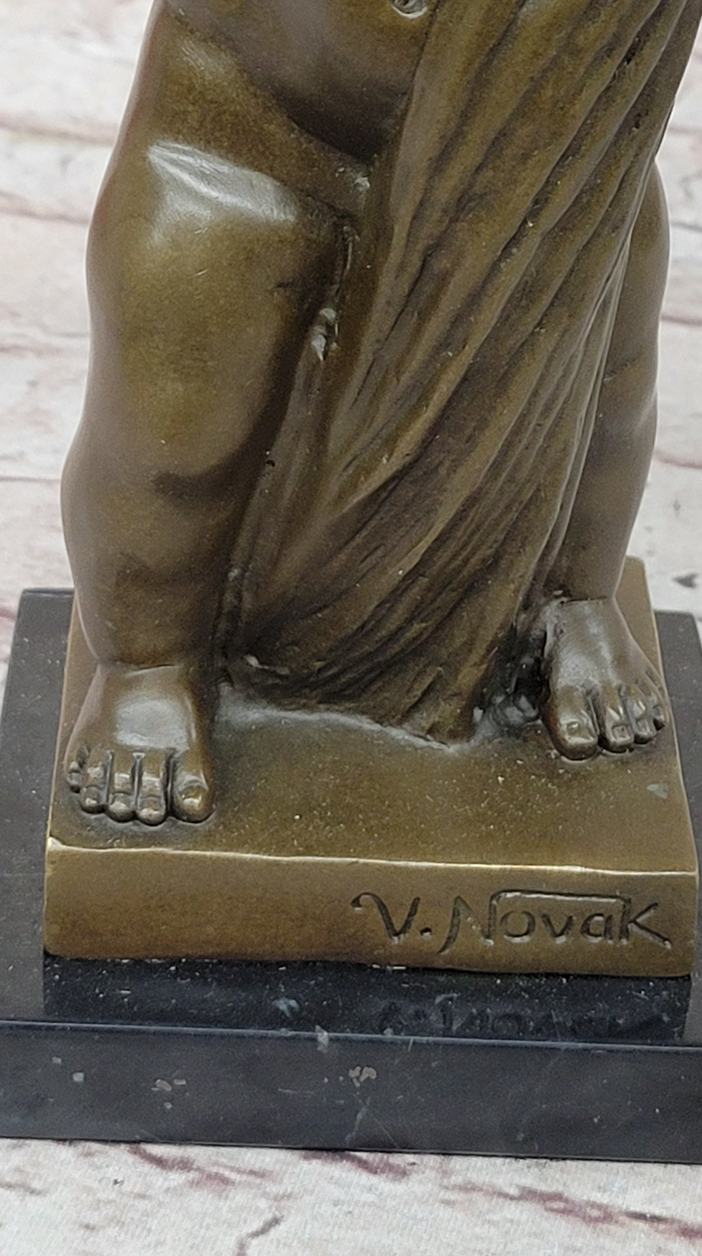 Fine Art Children`s Sculpture: Solid Bronze, Handcrafted by Novack Figurine