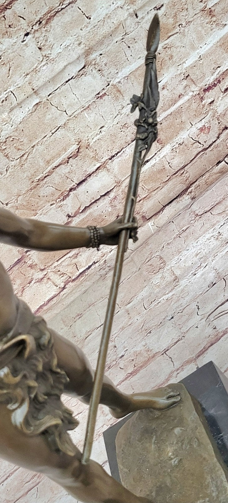 Bronze sculpture by Luis Domenech Vicente Le Messager de Paix Made in spain Deco