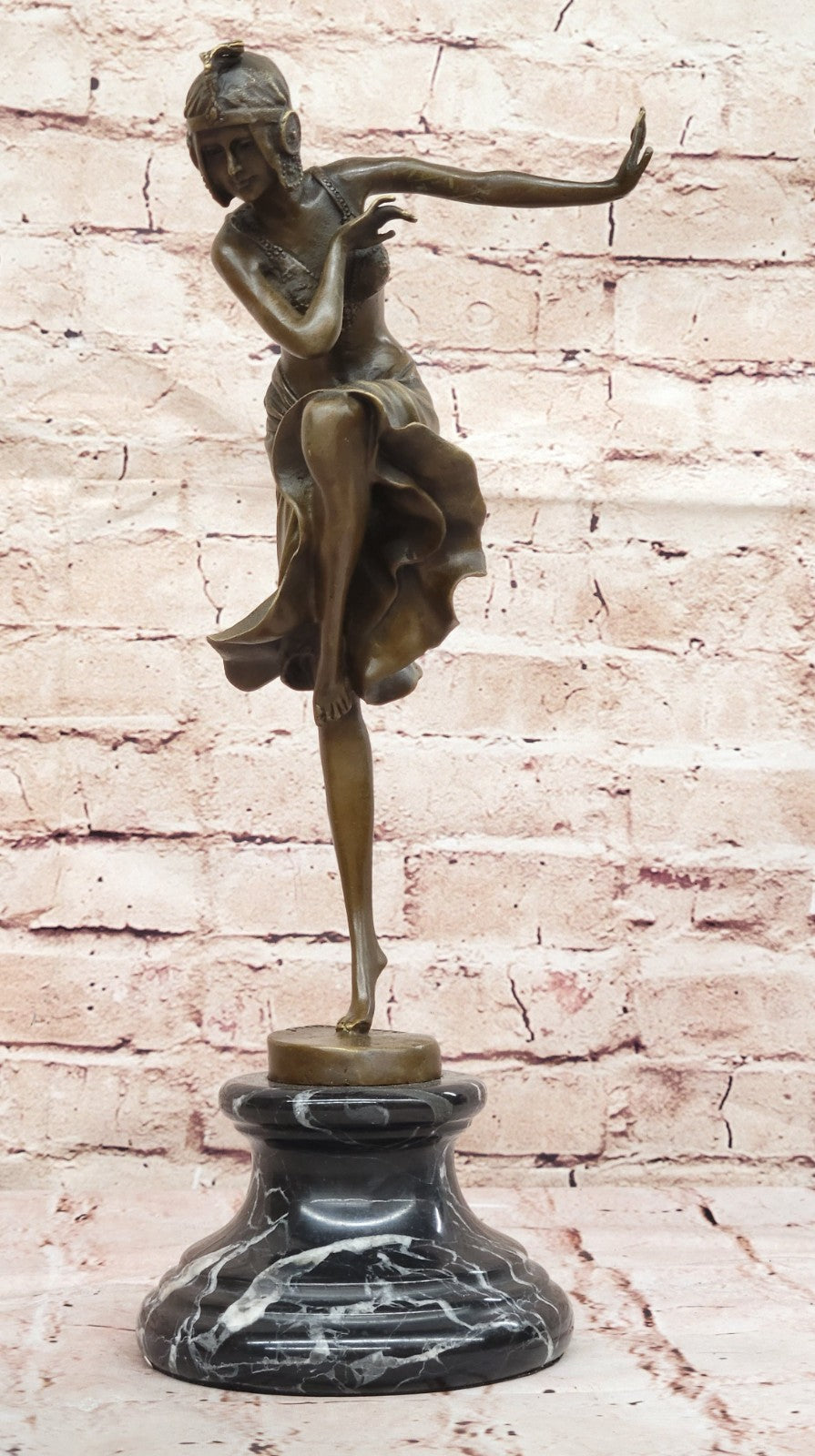 Art Deco Hot Cast Chiparus Classic Artwork Dancer Bronze Sculpture Home Decor