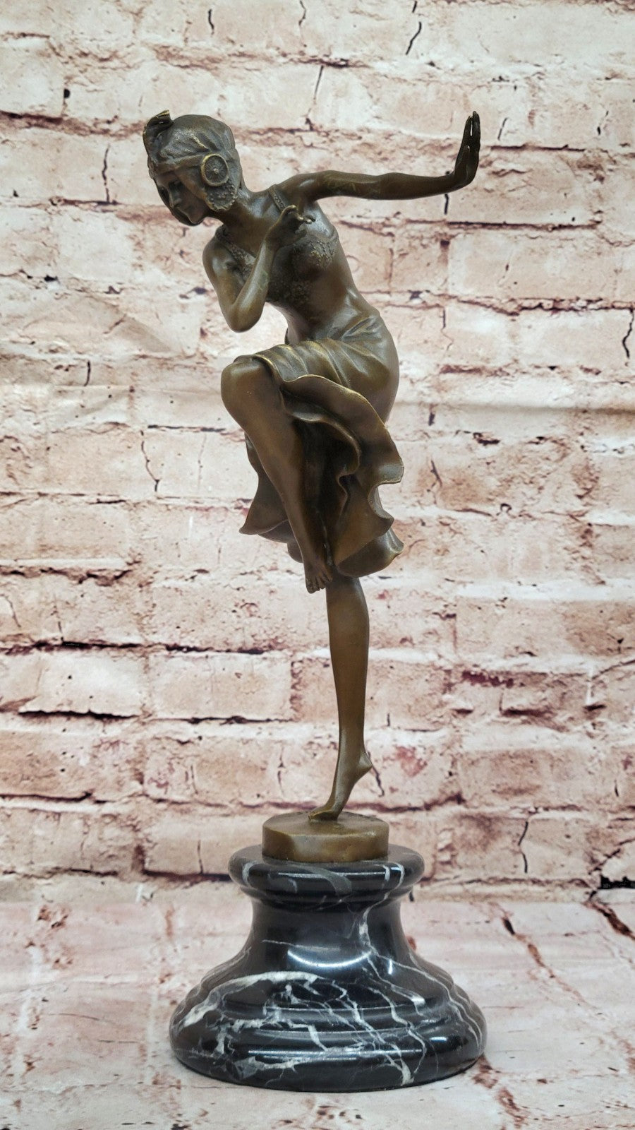 Art Deco Hot Cast Chiparus Classic Artwork Dancer Bronze Sculpture Home Decor