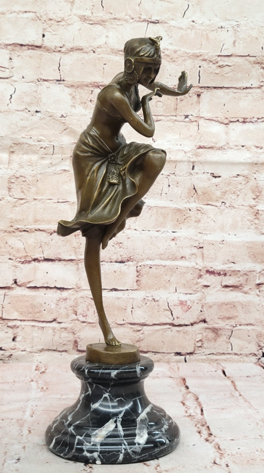 Art Deco Hot Cast Chiparus Classic Artwork Dancer Bronze Sculpture Home Decor
