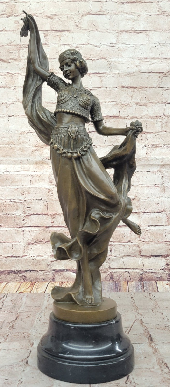 Large Bronze Dancing Lady Sculpture - Fine Art Indoor Décor Collectible SALE