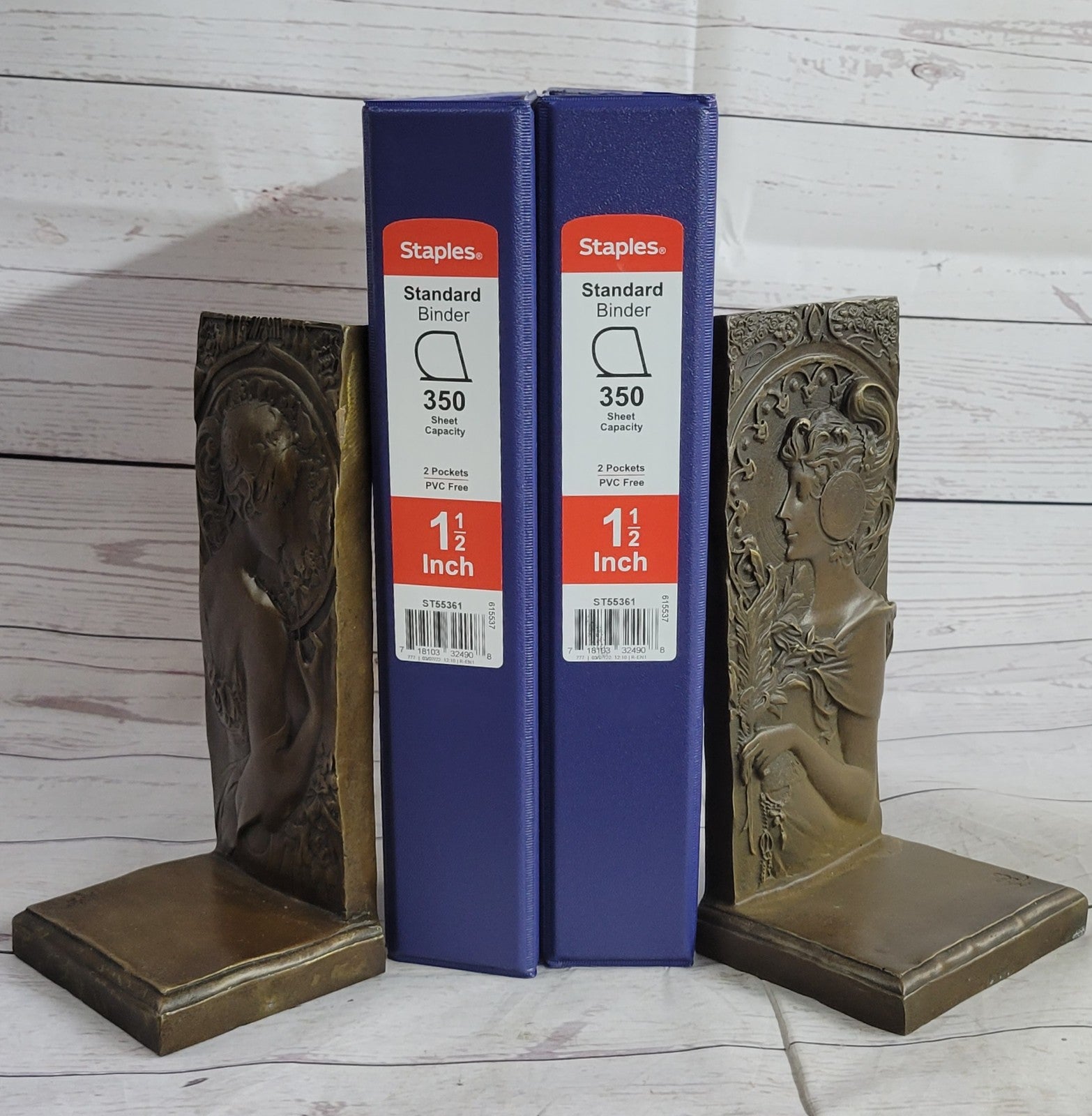 Signed Original Large Bas Relief Plaque Woman Face Bronze Sculpture Statue Decor