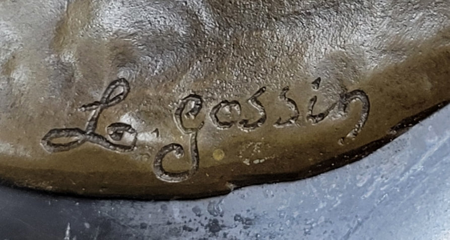 Art Nouveau Nude Naked boys Pulling Chariot Bronze Sculpture Marble Figurine Art