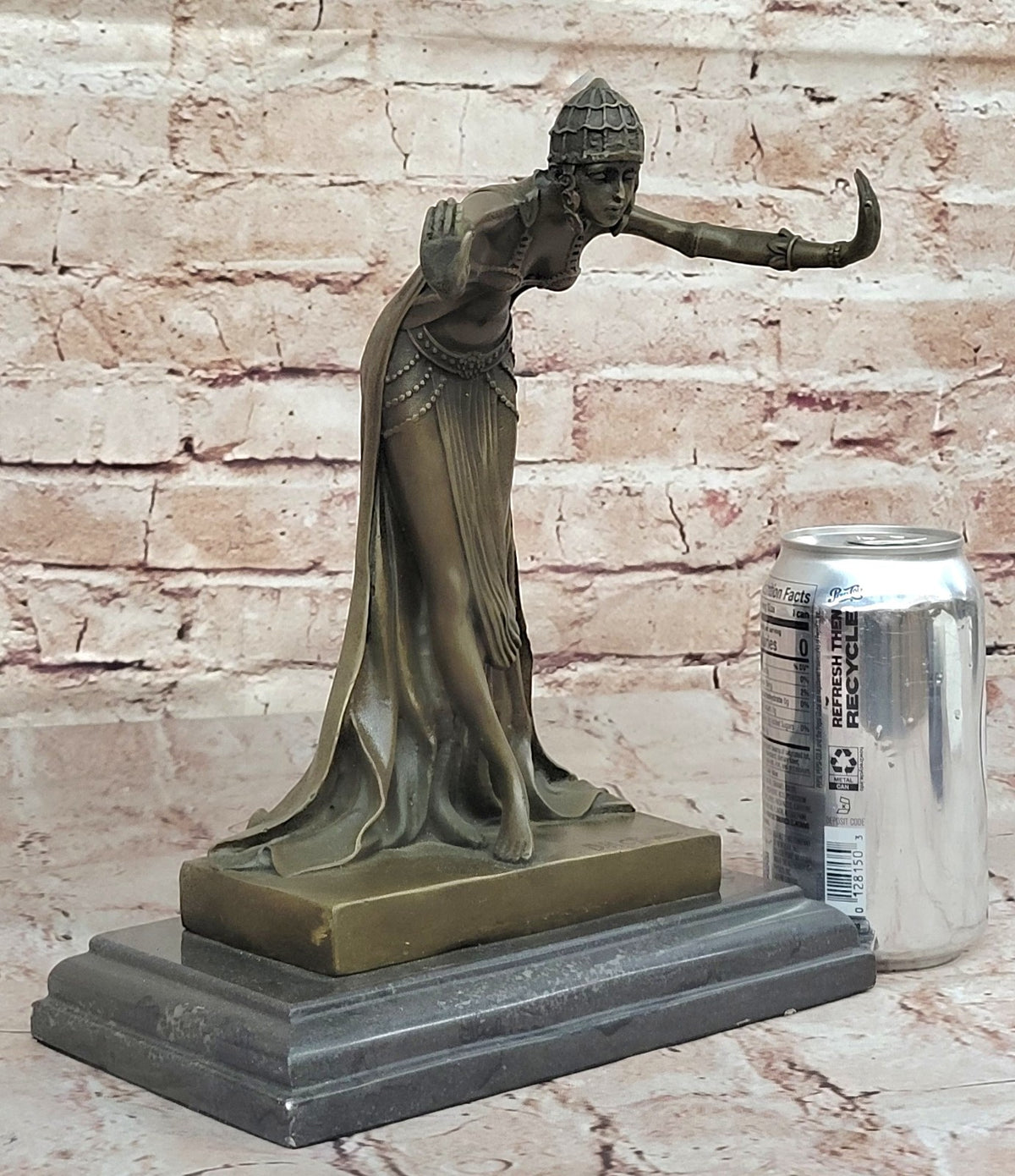 CHIPARUS SPANISH GYPSY DANCER BRONZE SCULPTURE FIGURINE ART DECO NOUVEAU MARBLE