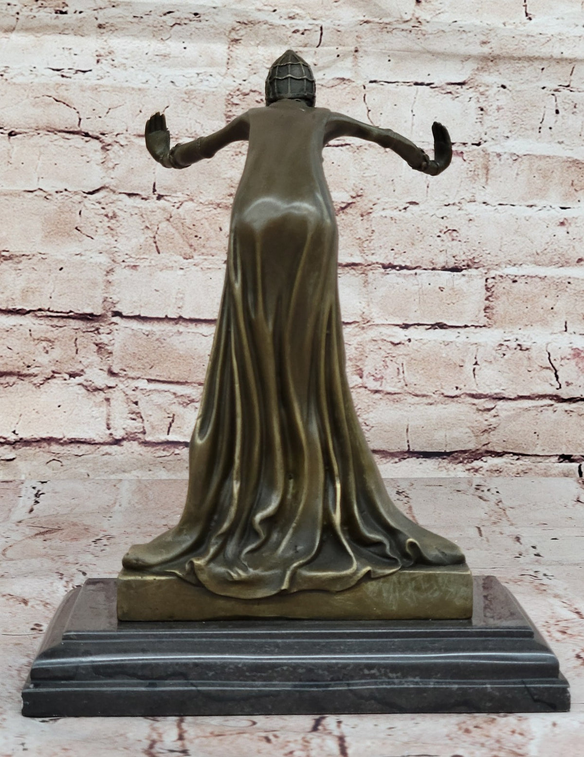 CHIPARUS SPANISH GYPSY DANCER BRONZE SCULPTURE FIGURINE ART DECO NOUVEAU MARBLE