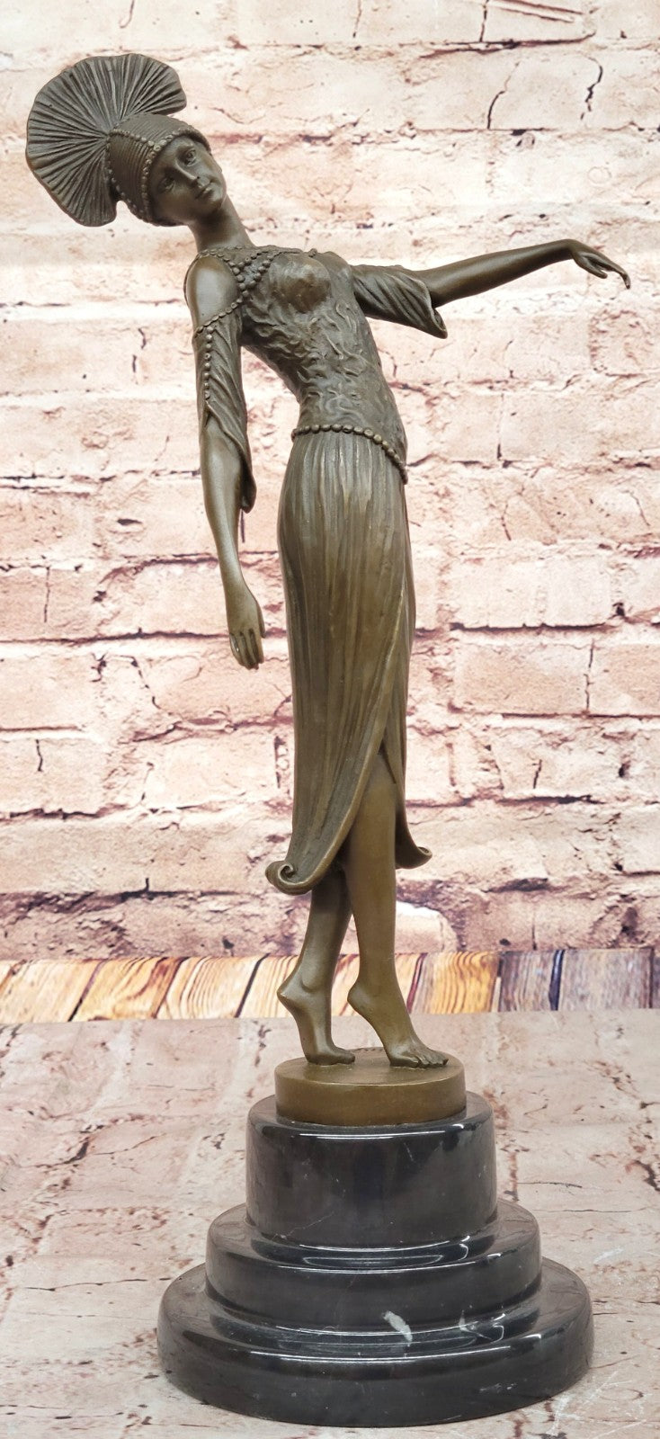 Chiparus Bronze Egyptian Dancer Sculpture - Hot Cast Collectible Artwork