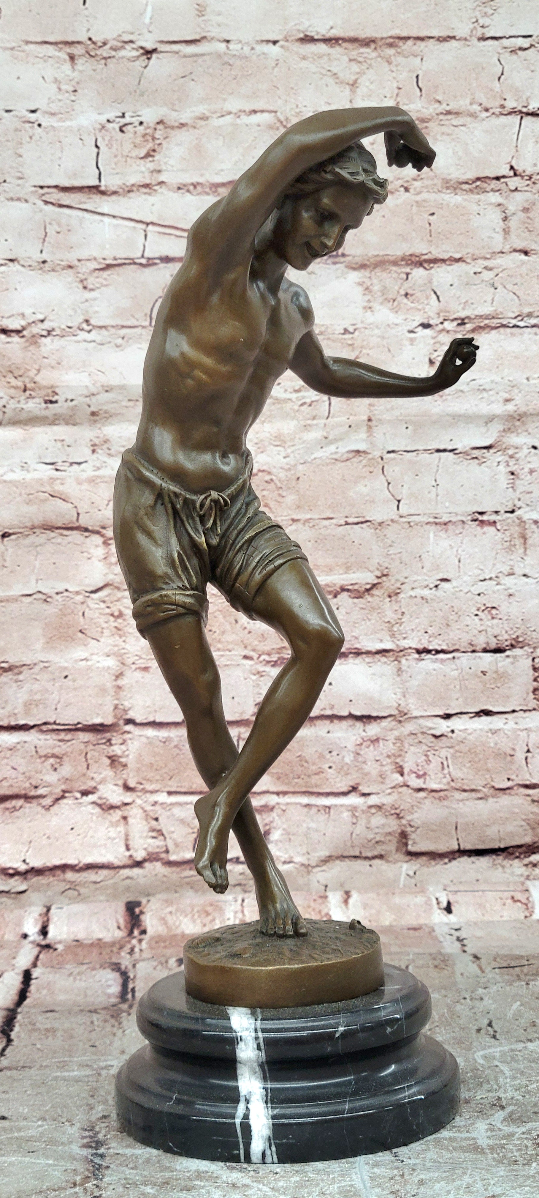 Timeless Masterpiece: Duret`s "Neapolitan Dancer" Bronze Figurine - Artistic Decor