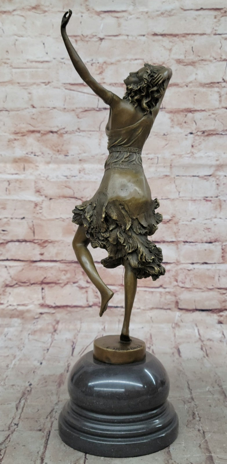 100% Solid Bronze Egyptian Dancer Sculpture Outdoor/Indoor Statue Figure