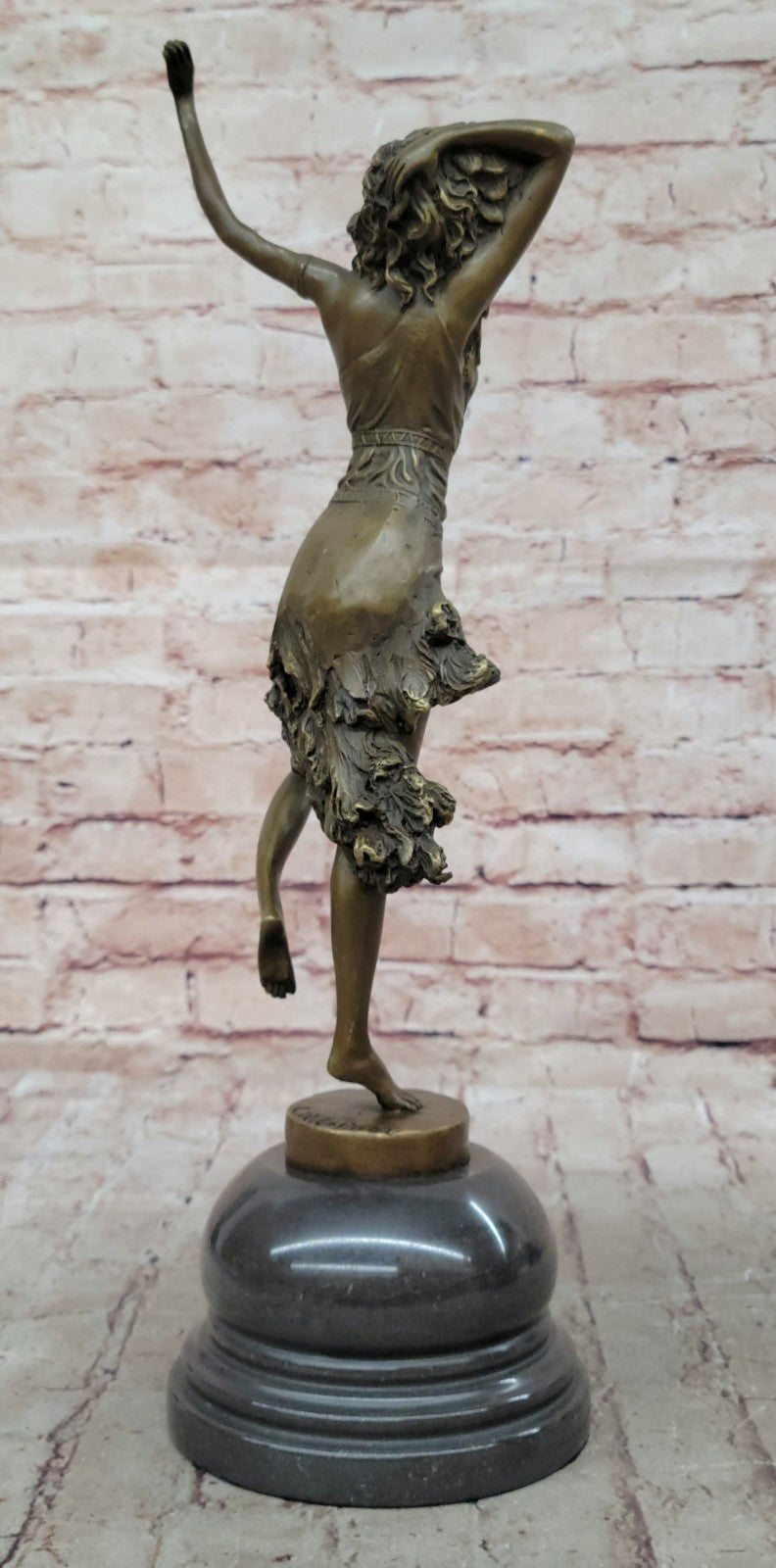 100% Solid Bronze Egyptian Dancer Sculpture Outdoor/Indoor Statue Figure