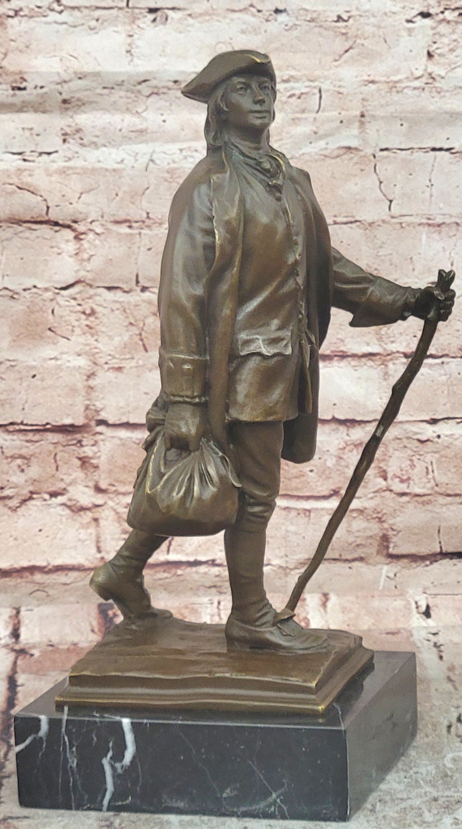 Signed Milo Bronze Sculpture Benjamin Franklin Founding Father Hot Cast Statue