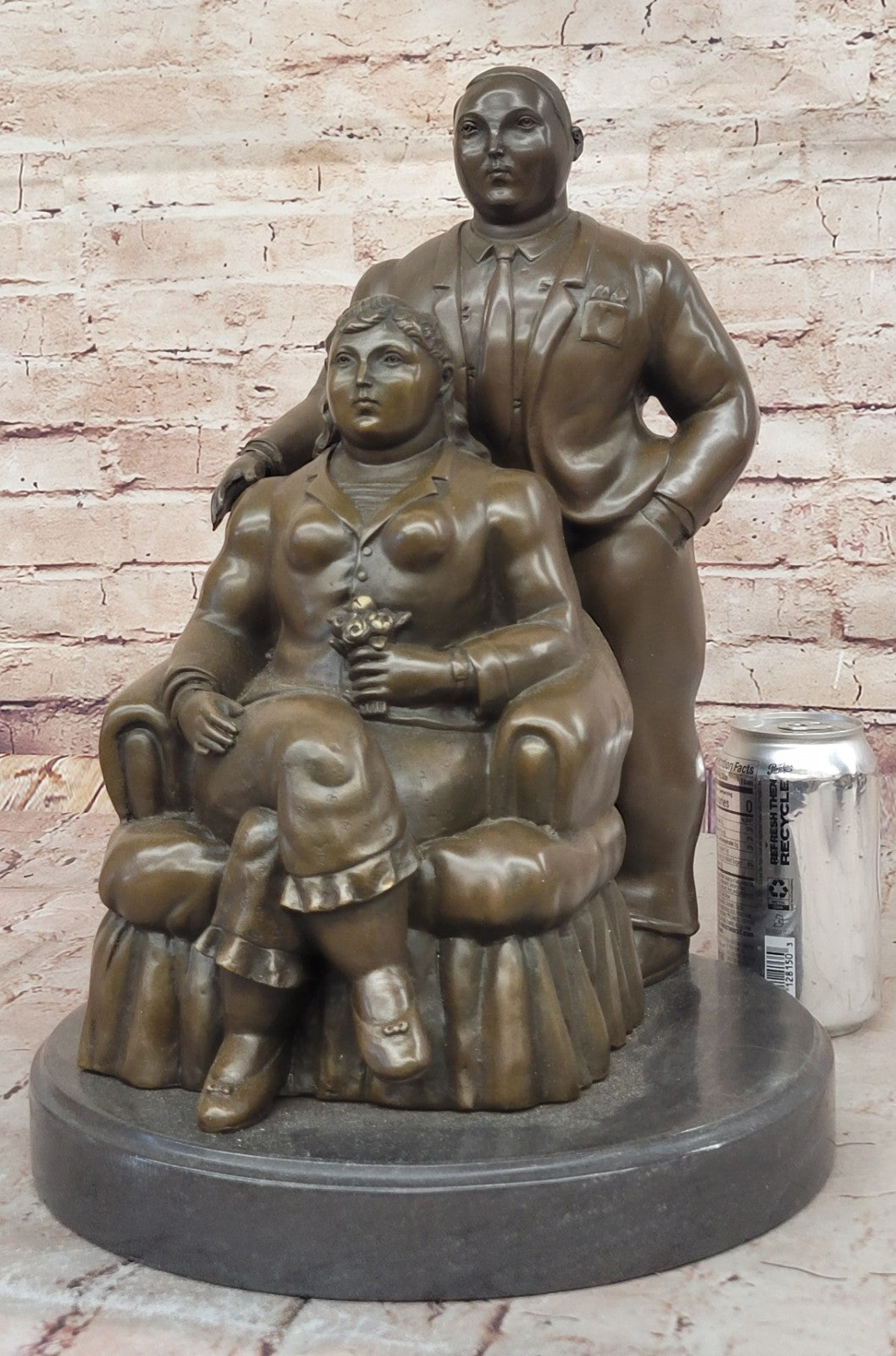 Extra Large Museum Quality Classic Botero Couple Artwork Home Office Decoration Sale