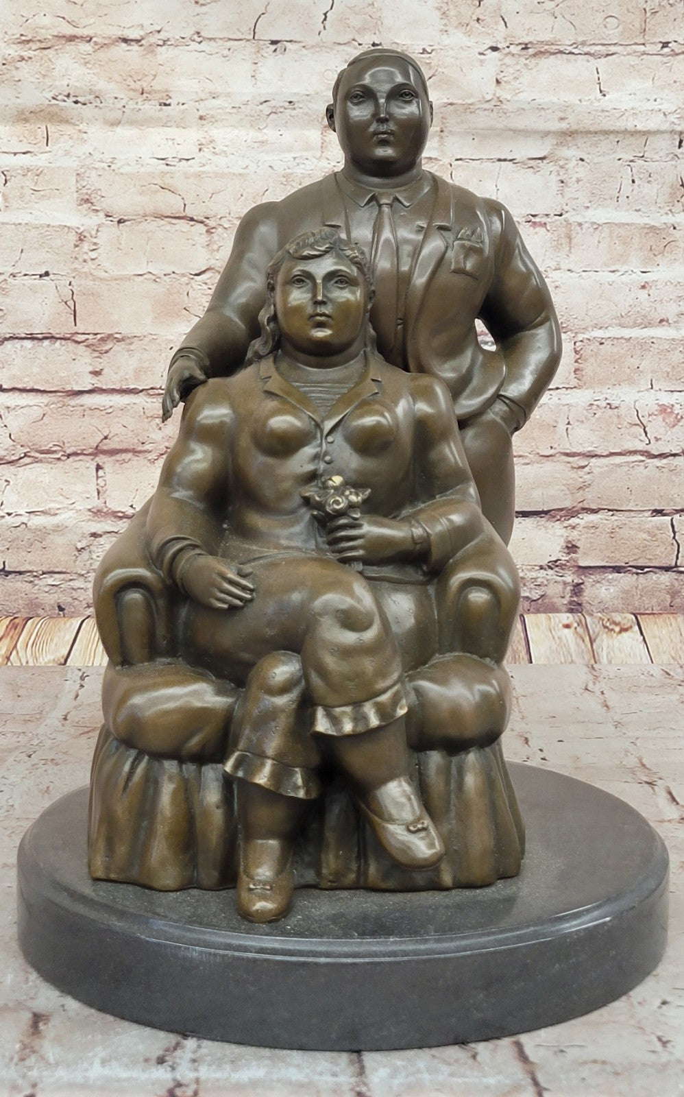 Extra Large Museum Quality Classic Botero Couple Artwork Home Office Decoration Sale