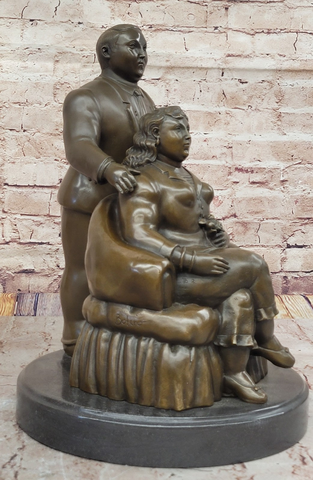 Extra Large Museum Quality Classic Botero Couple Artwork Home Office Decoration Sale