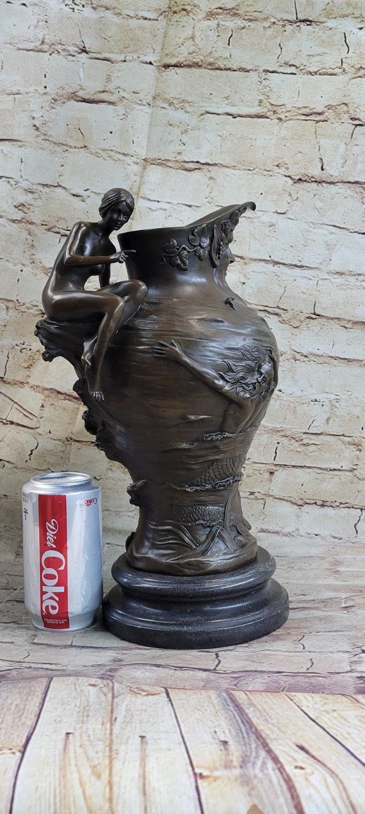 Handmade Bronze Sculpture Artwork Sexy Female Museum Quality Figurine Artwork