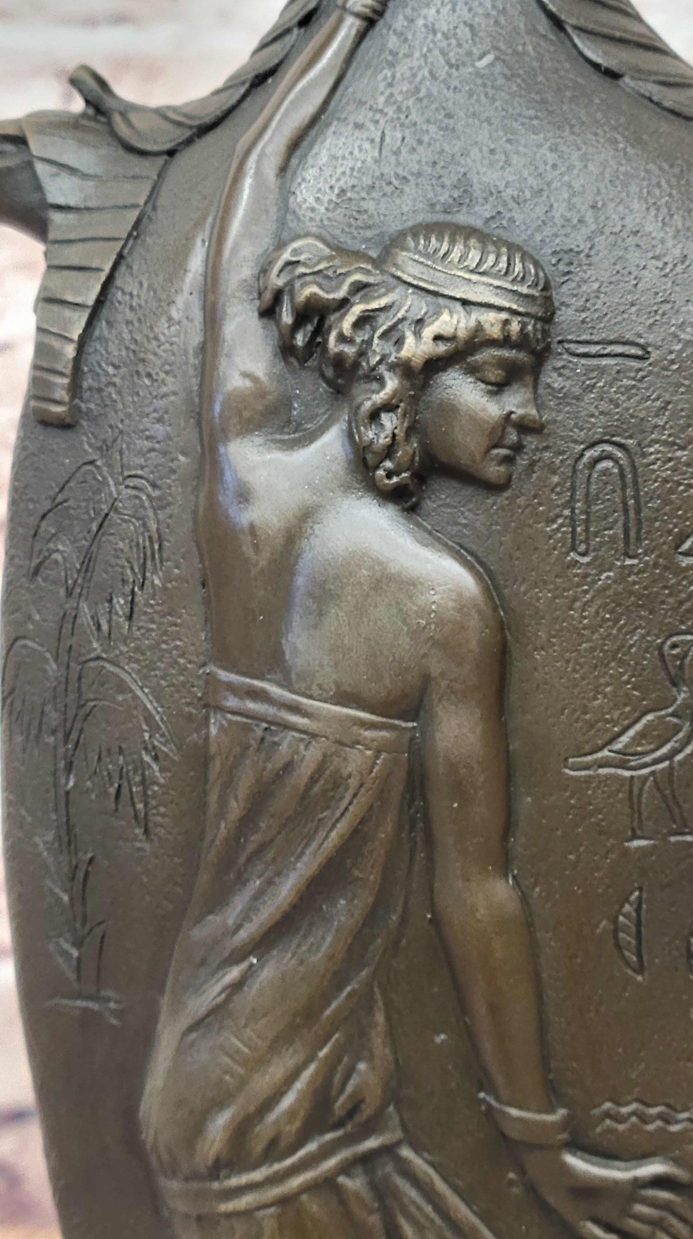 Bronze Sculpture Artwork Sexy Female Vase Museum Quality Figurine Lost Wax Gift