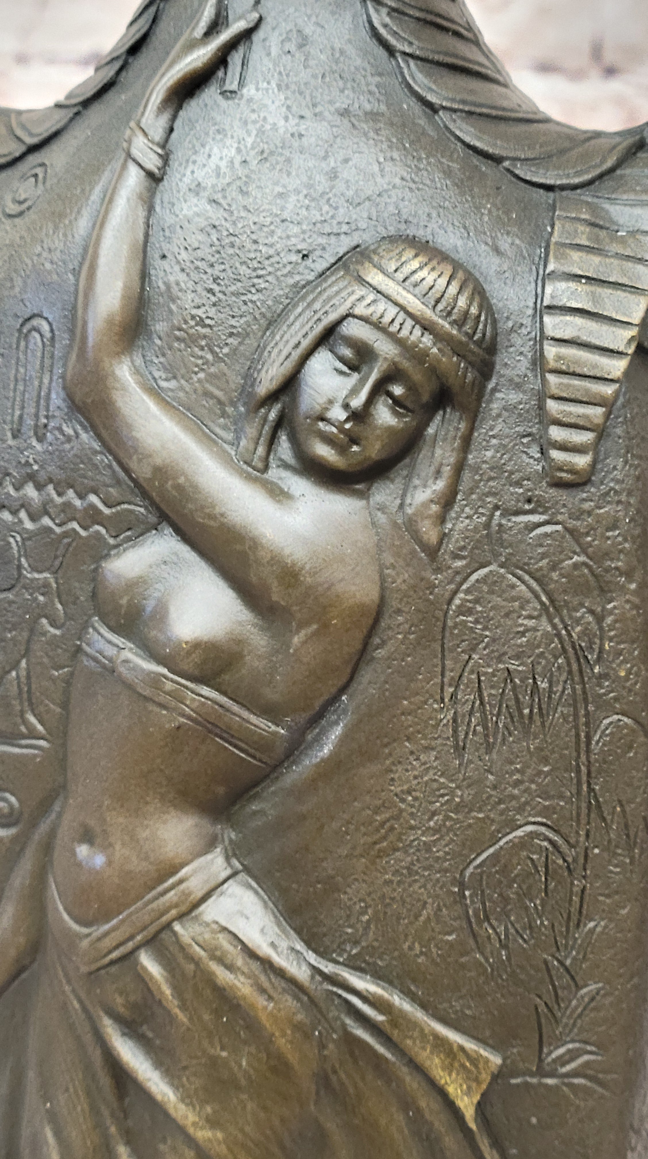 Bronze Sculpture Artwork Sexy Female Vase Museum Quality Figurine Lost Wax Gift