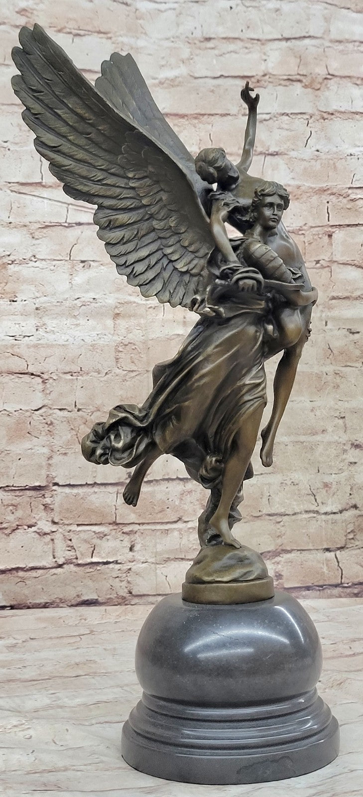 Artwork by Marius-Jean-Antonin Mercie, GLORIA VICTIS, Made of bronze,