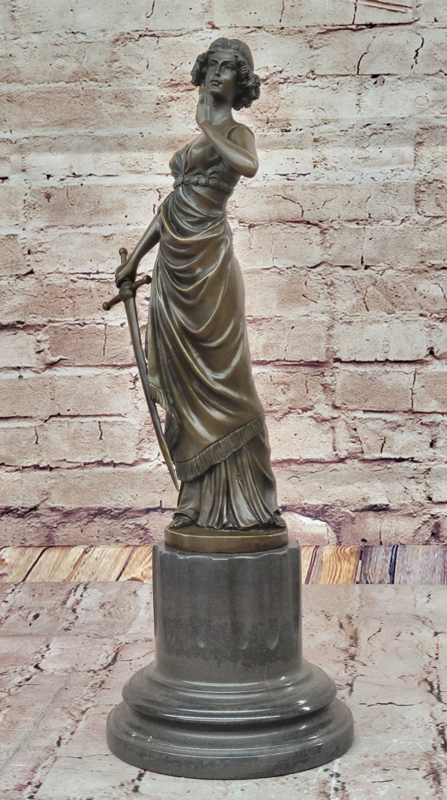 Bronze Sculpture **DEAL** Athena Goddess Peace Wisdom Hero Statue Hot Cast Decor