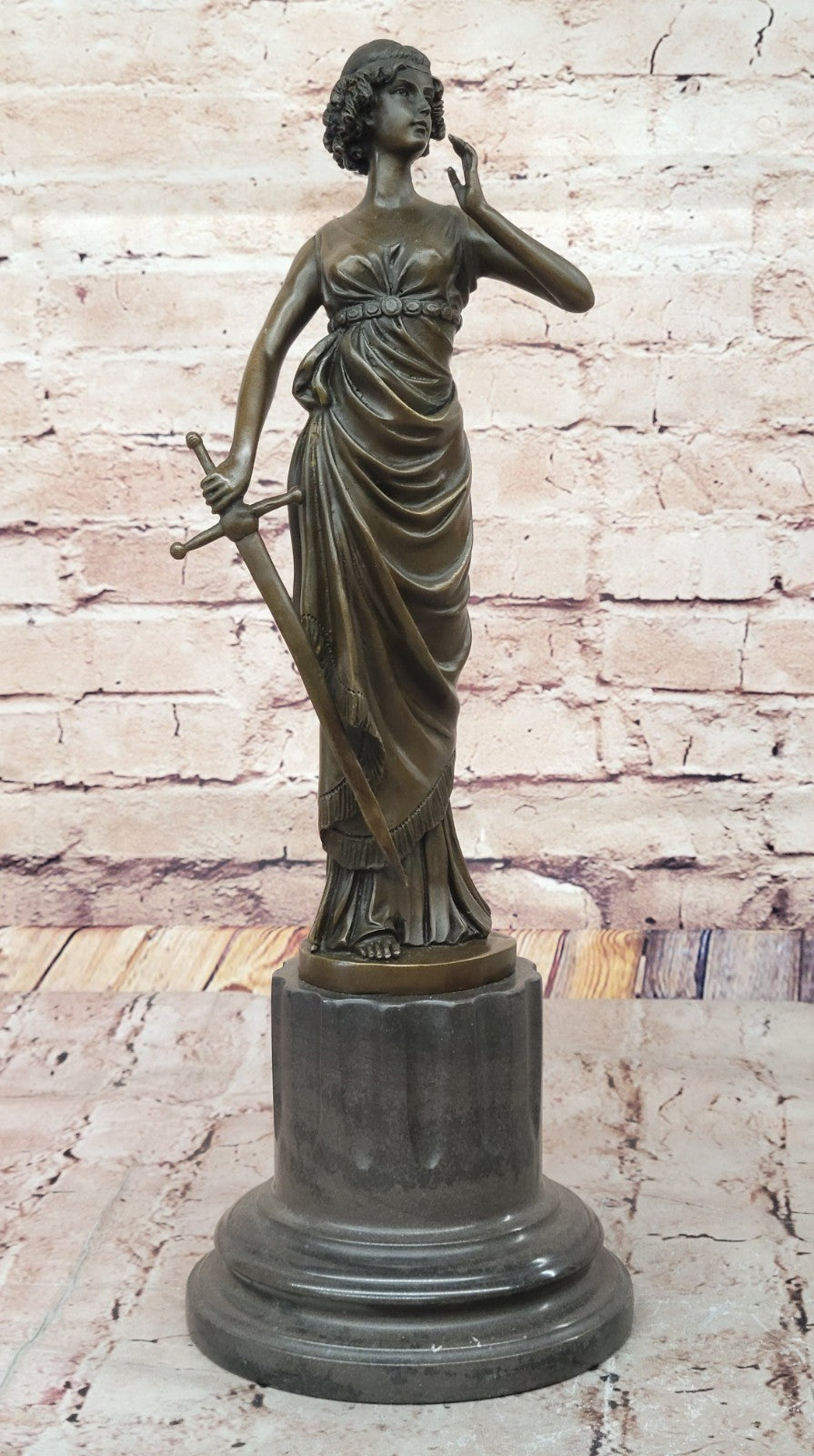 Bronze Sculpture **DEAL** Athena Goddess Peace Wisdom Hero Statue Hot Cast Decor