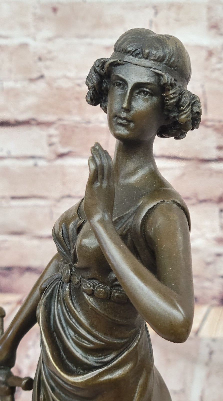 Bronze Sculpture **DEAL** Athena Goddess Peace Wisdom Hero Statue Hot Cast Decor