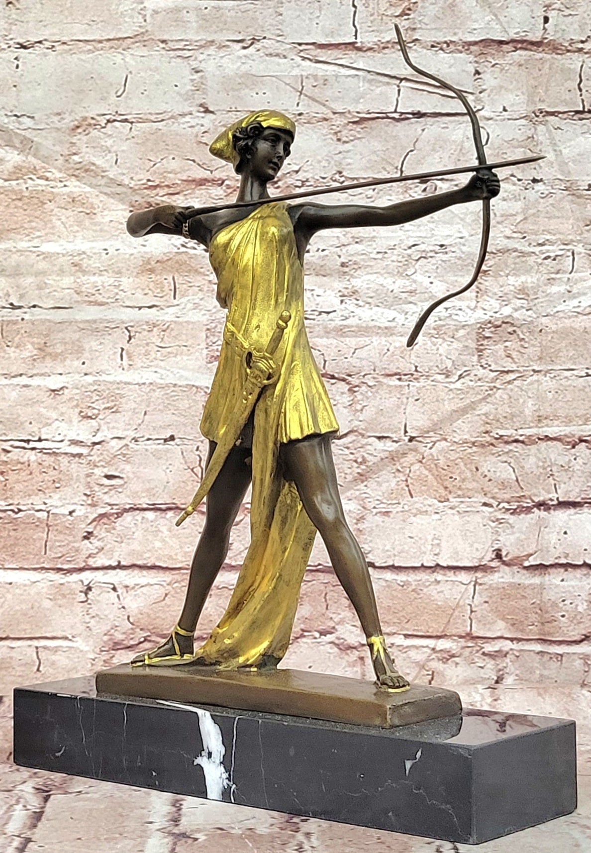Le Faguays Bronze Artemis Sculpture Diana Goddess of Hunt Collectible Art Statue