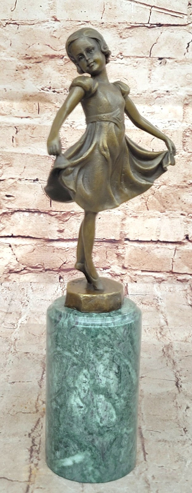 Preiss 12.5 Inch Dancing Ballerina Ballet Girl People Bronze Sculpture Statue