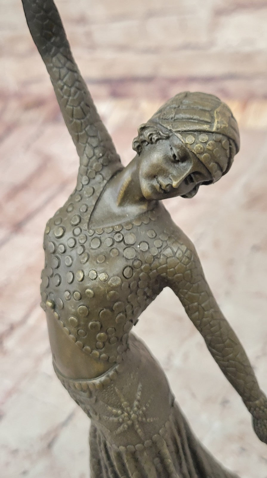 Bronze Statue **DEAL** Signed Demetre Chiparus Elegant Standing Dance Sculpture