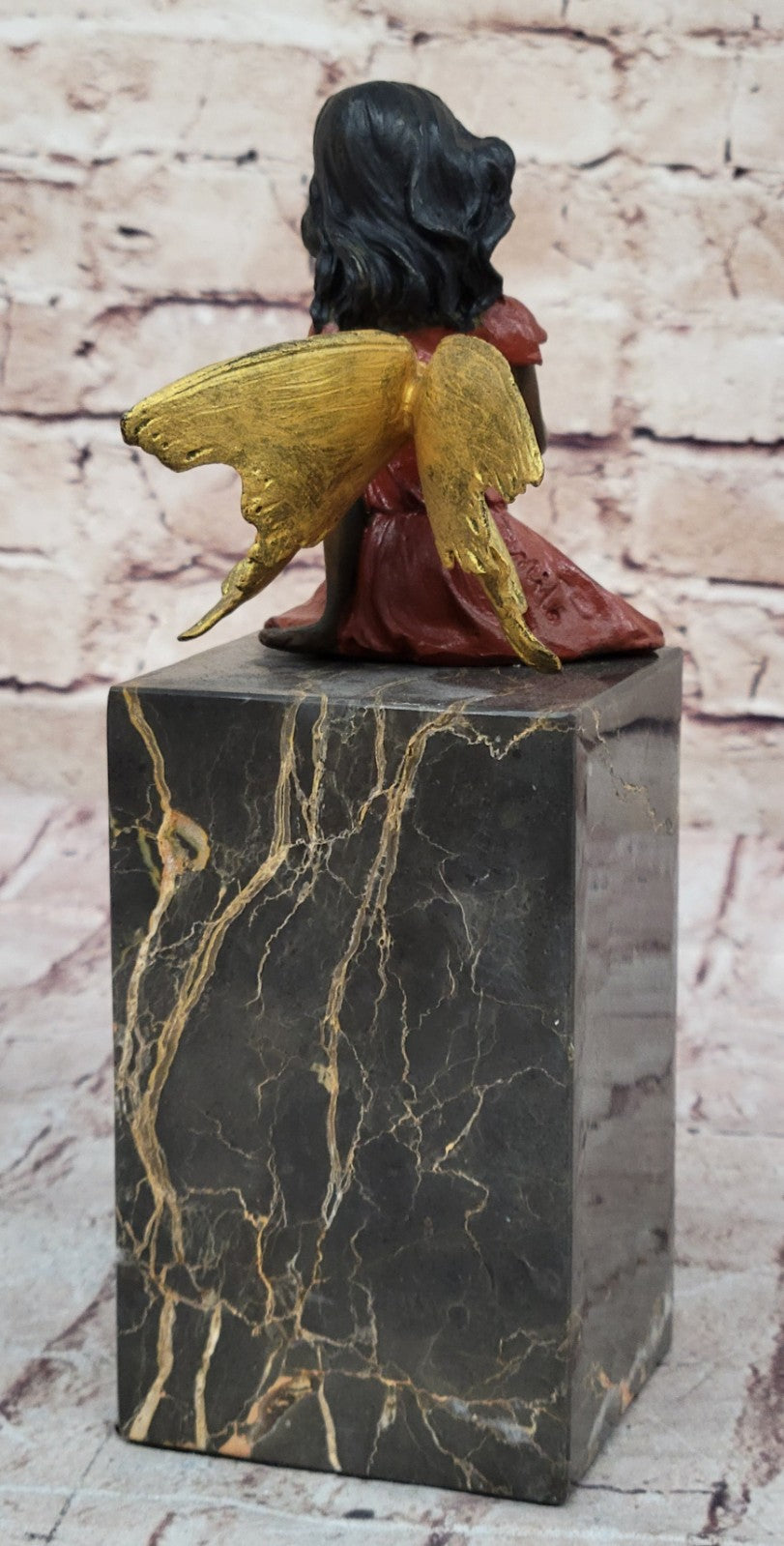 Handcrafted Bronze Fairy Angel Sculpture: Miguel Lopez or Milo`s Original Artwork