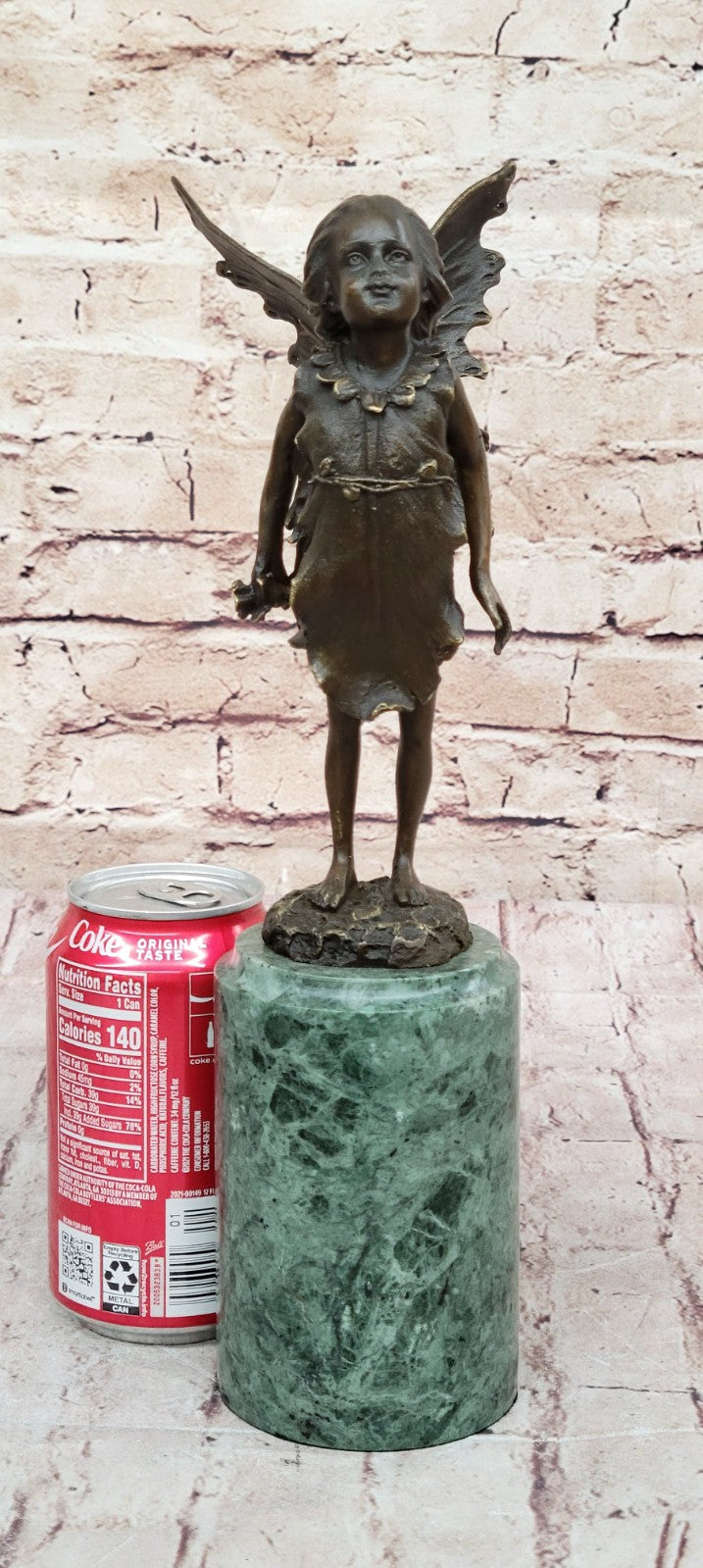 Milo's Hot Cast Bronze Fairy Baby Angel Sculpture: Handcrafted Figurine for Home Decor