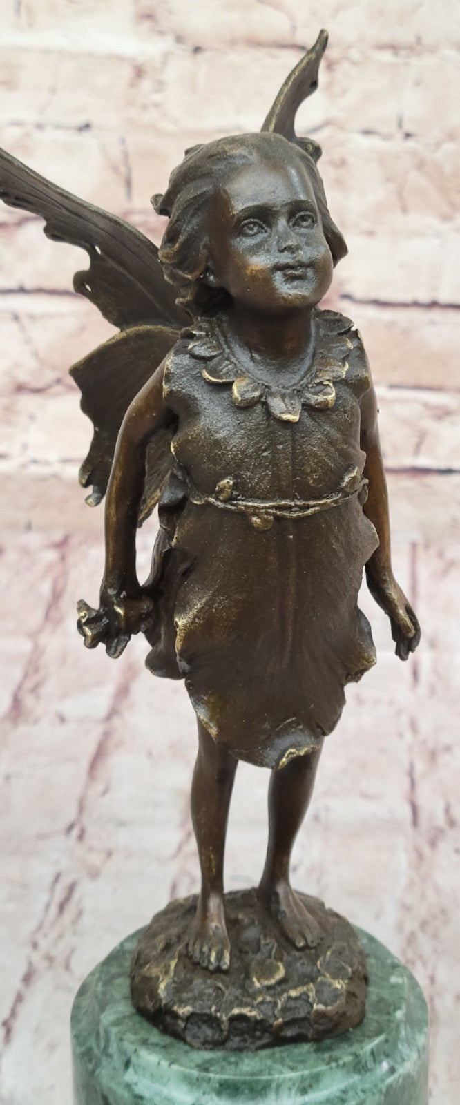 Milo's Hot Cast Bronze Fairy Baby Angel Sculpture: Handcrafted Figurine for Home Decor