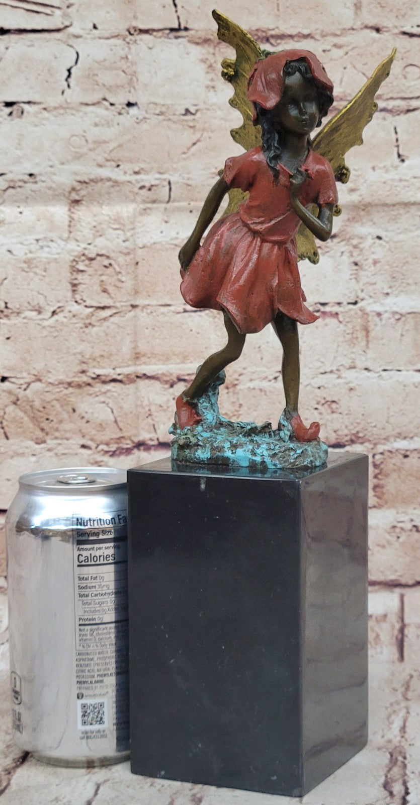 Signed Multi Color Fairy Angel Bronze Sculpture: Original Artwork by Milo