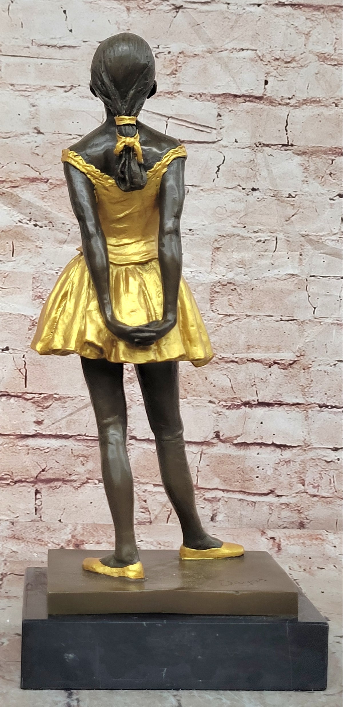 Bronze Ballet Dancer Statue Edgar Degas Little Dancer Ballerina Collectible