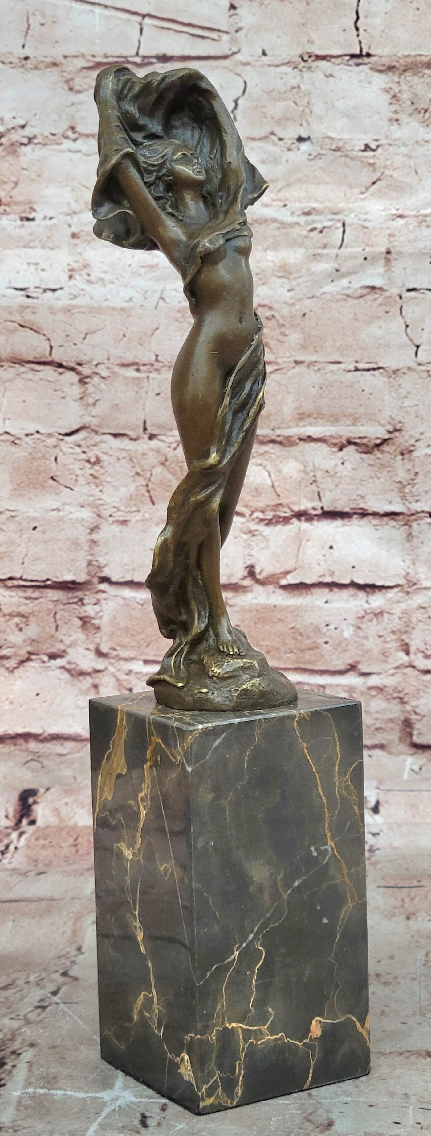 Art Deco By Erte Handcrafted Hot Cast Museum Quality Artwork Bronze Sculpture
