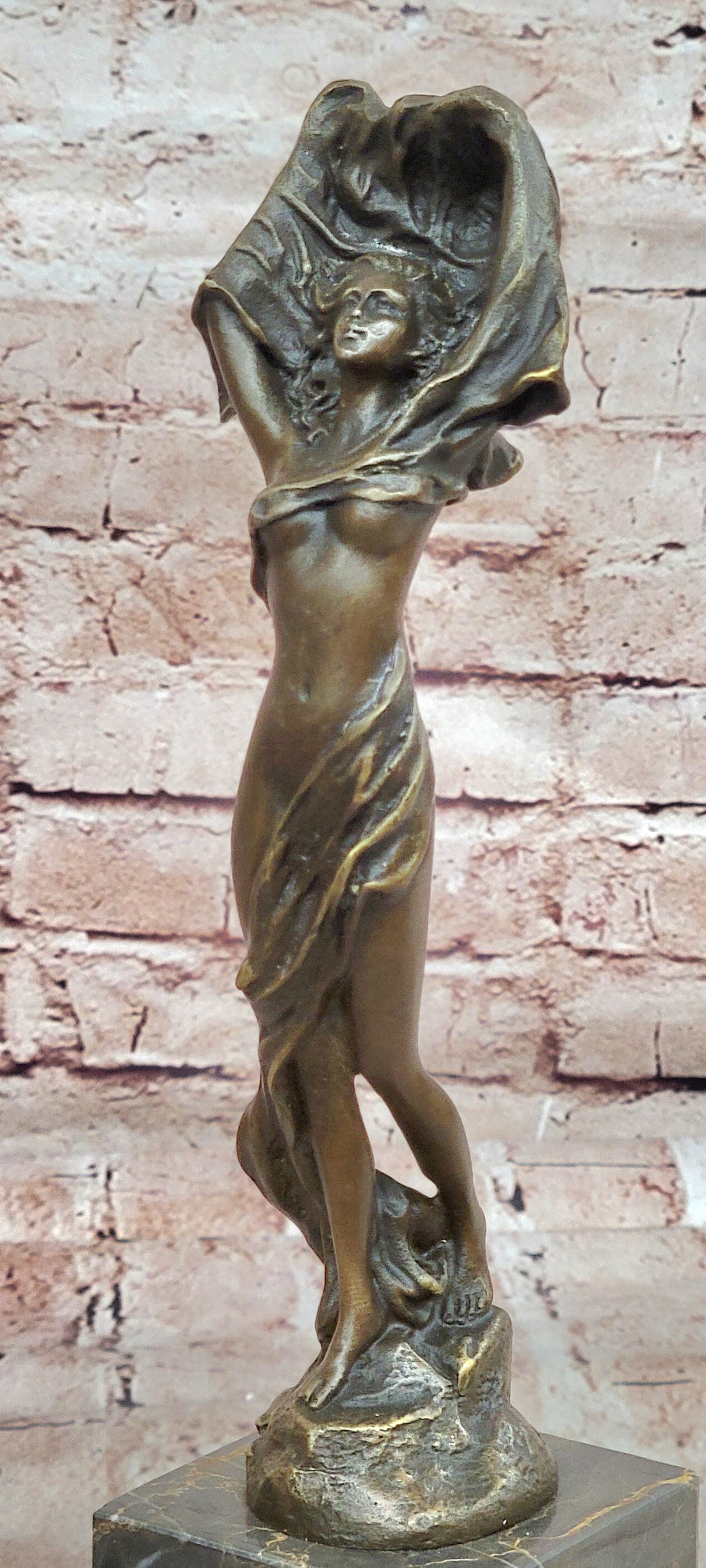 Art Deco By Erte Handcrafted Hot Cast Museum Quality Artwork Bronze Sculpture