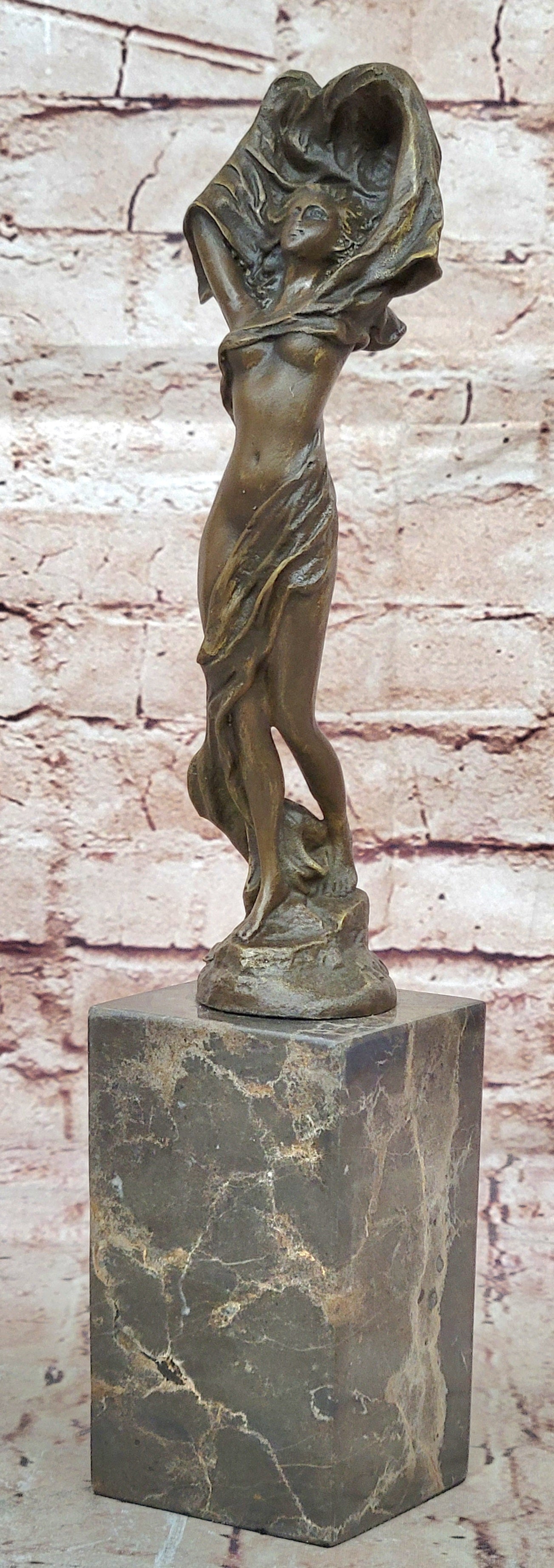 Art Deco By Erte Handcrafted Hot Cast Museum Quality Artwork Bronze Sculpture