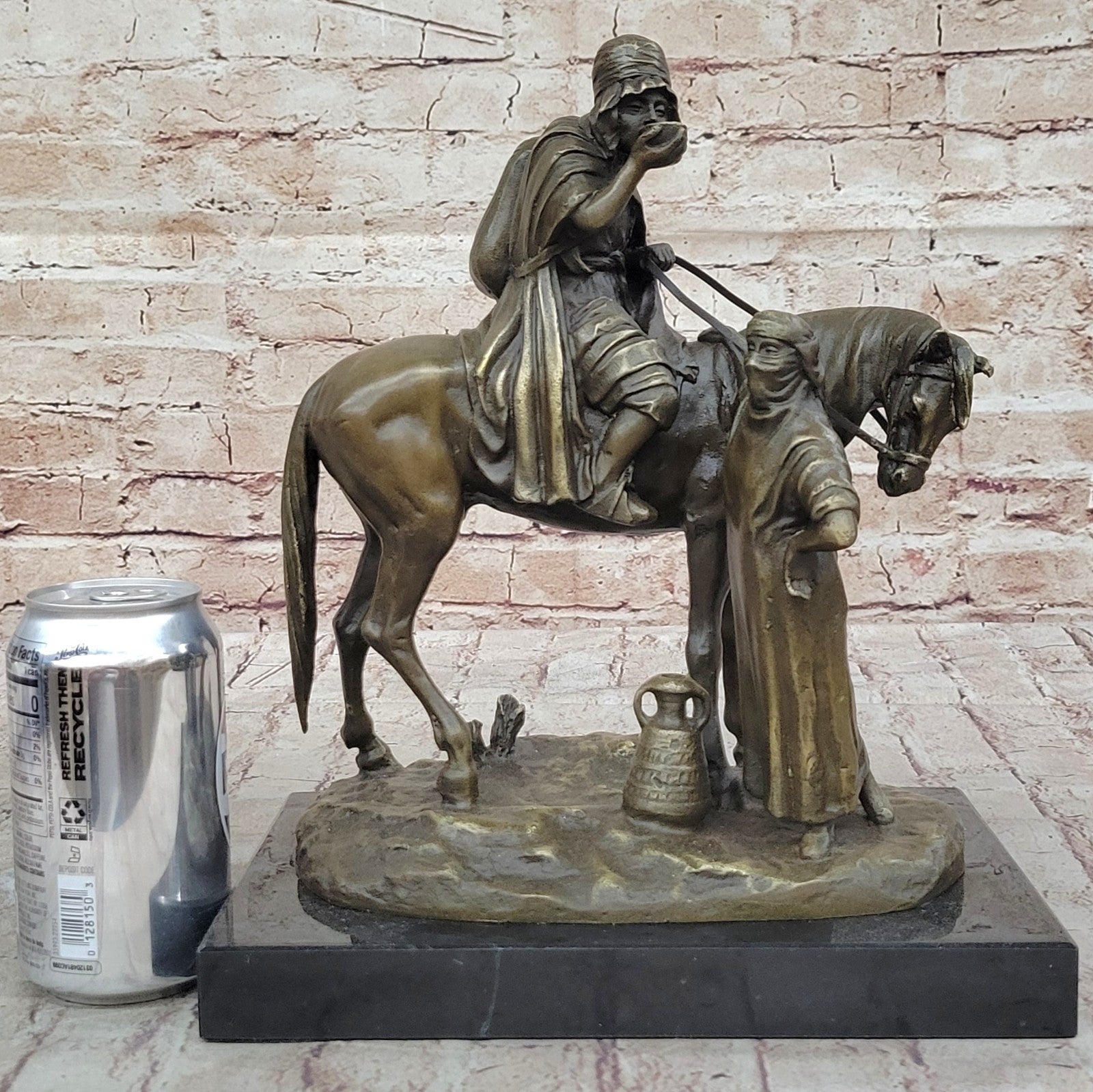 Vienna Bronze Arab Hunter with his Wife Bronze Sculpture Museum Quality Figurine