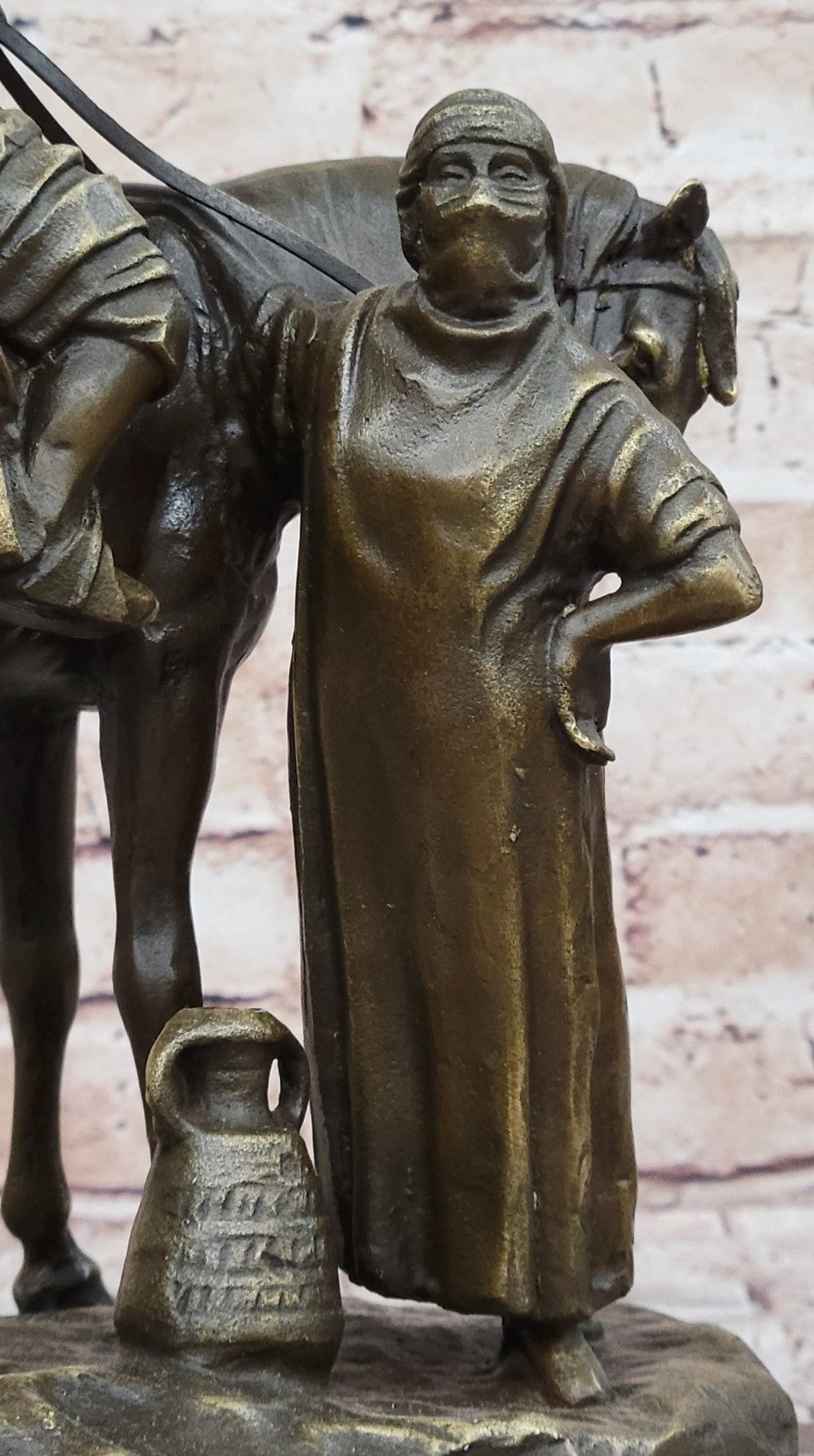 Vienna Bronze Arab Hunter with his Wife Bronze Sculpture Museum Quality Figurine