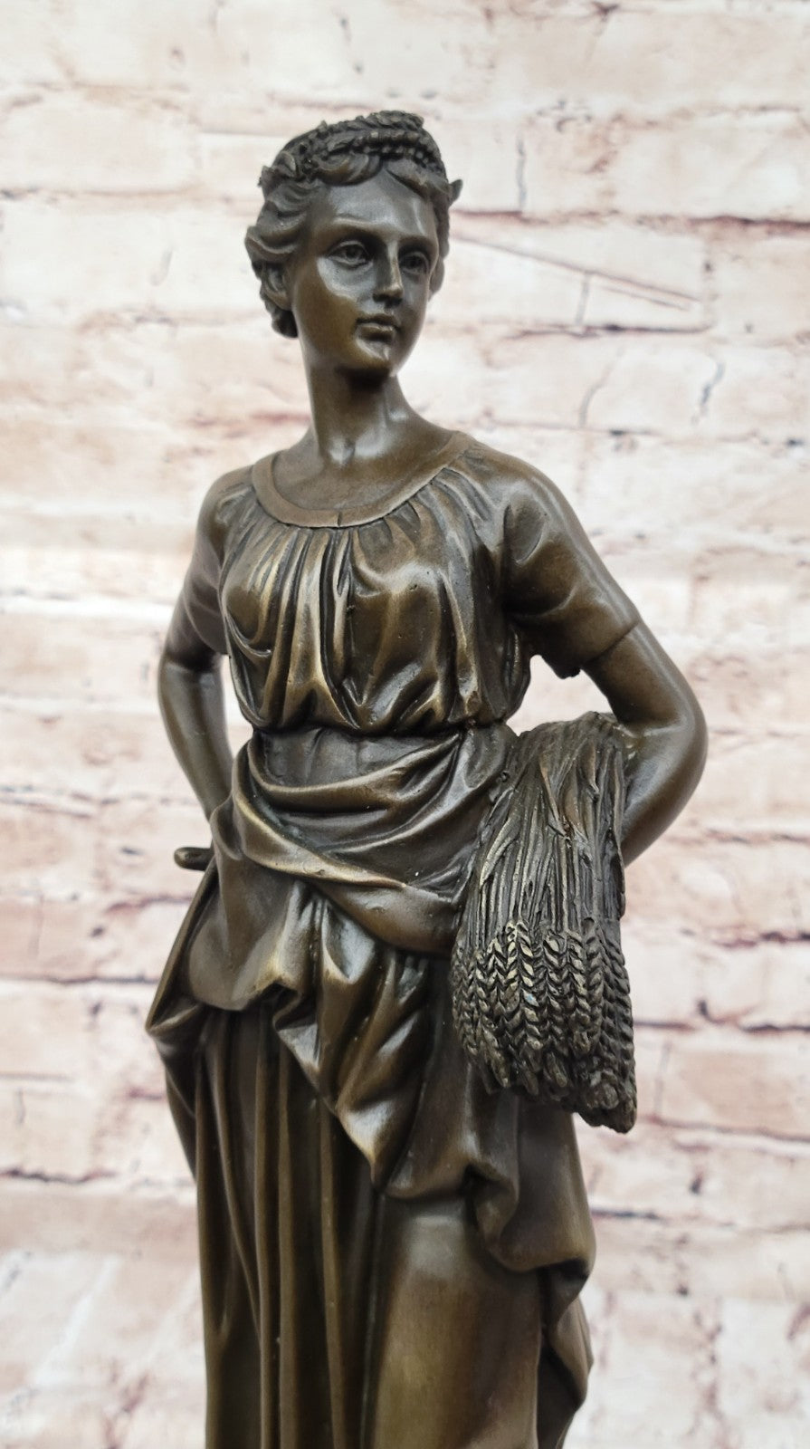 Hot Cast Fencer Sport Bronze Sculpture Home Office Trophy Marble Base Figurine