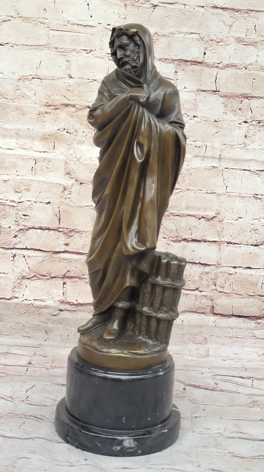 Museum Quality: Ed Zegut`s Signed Jesus of Nazareth - Bronze Figurine