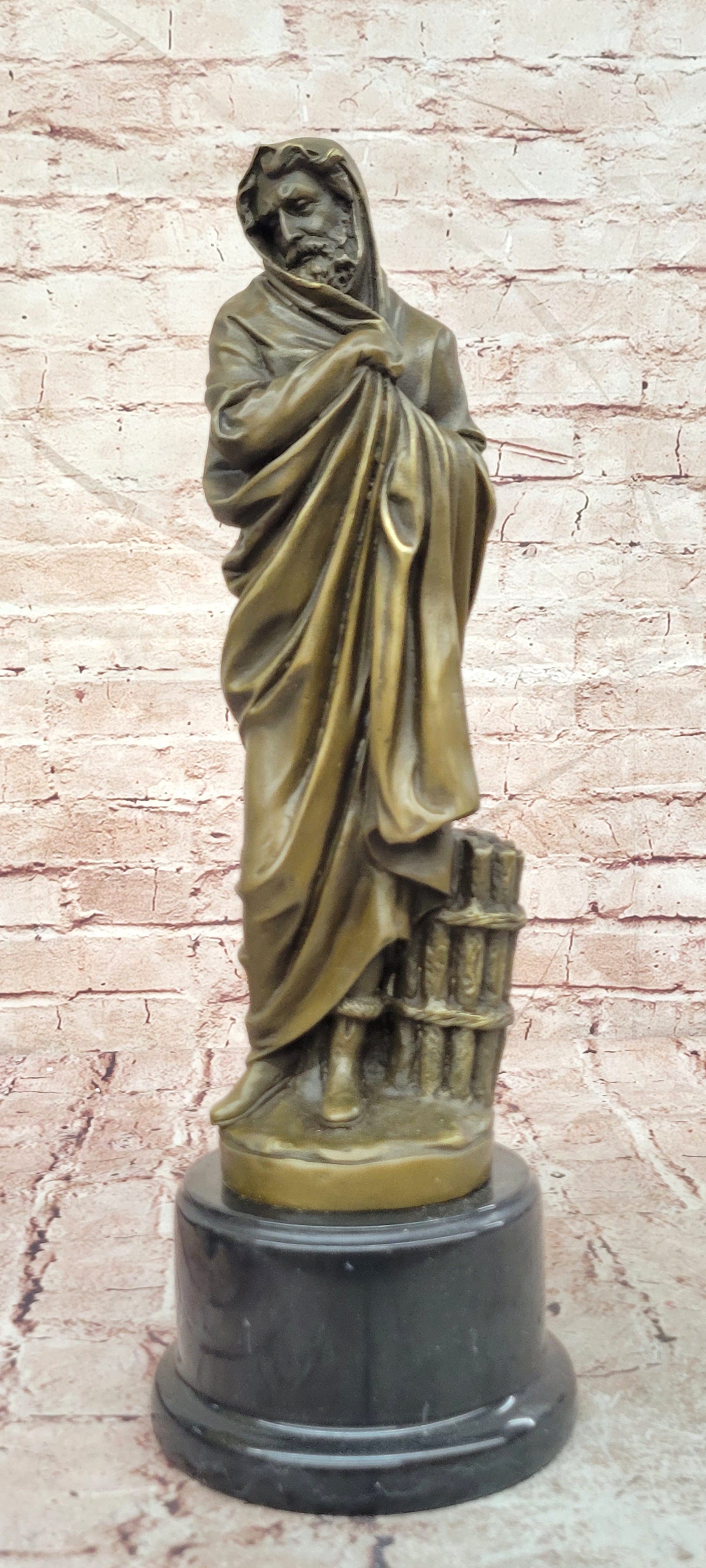 Museum Quality: Ed Zegut`s Signed Jesus of Nazareth - Bronze Figurine