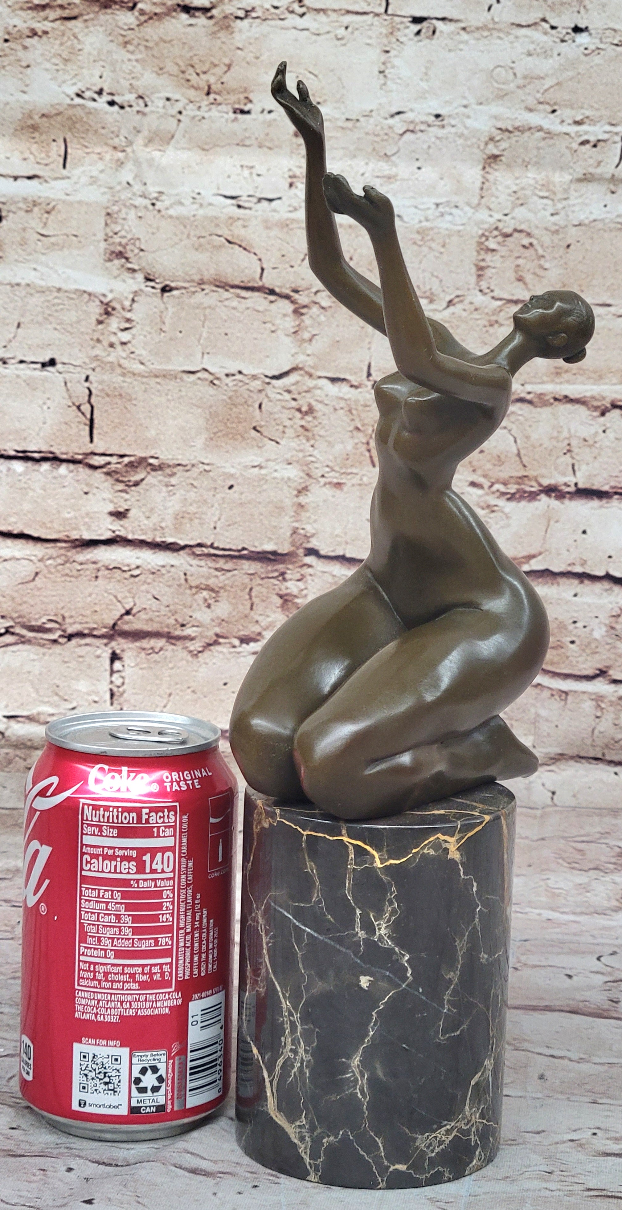 BRONZE SCULPTURE ART ABSTRACT SURREALISM DANCER NUDE WOMAN HOME OFFICE GIFT SALE